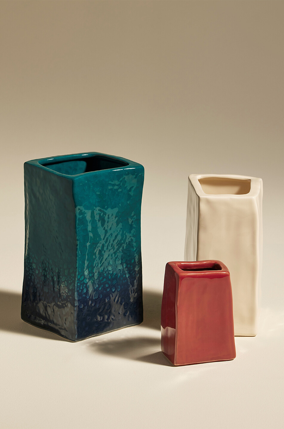 MAISON SARAH LAVOINE Vase en céramique Nomad MM Maison BLANC CASSE 3