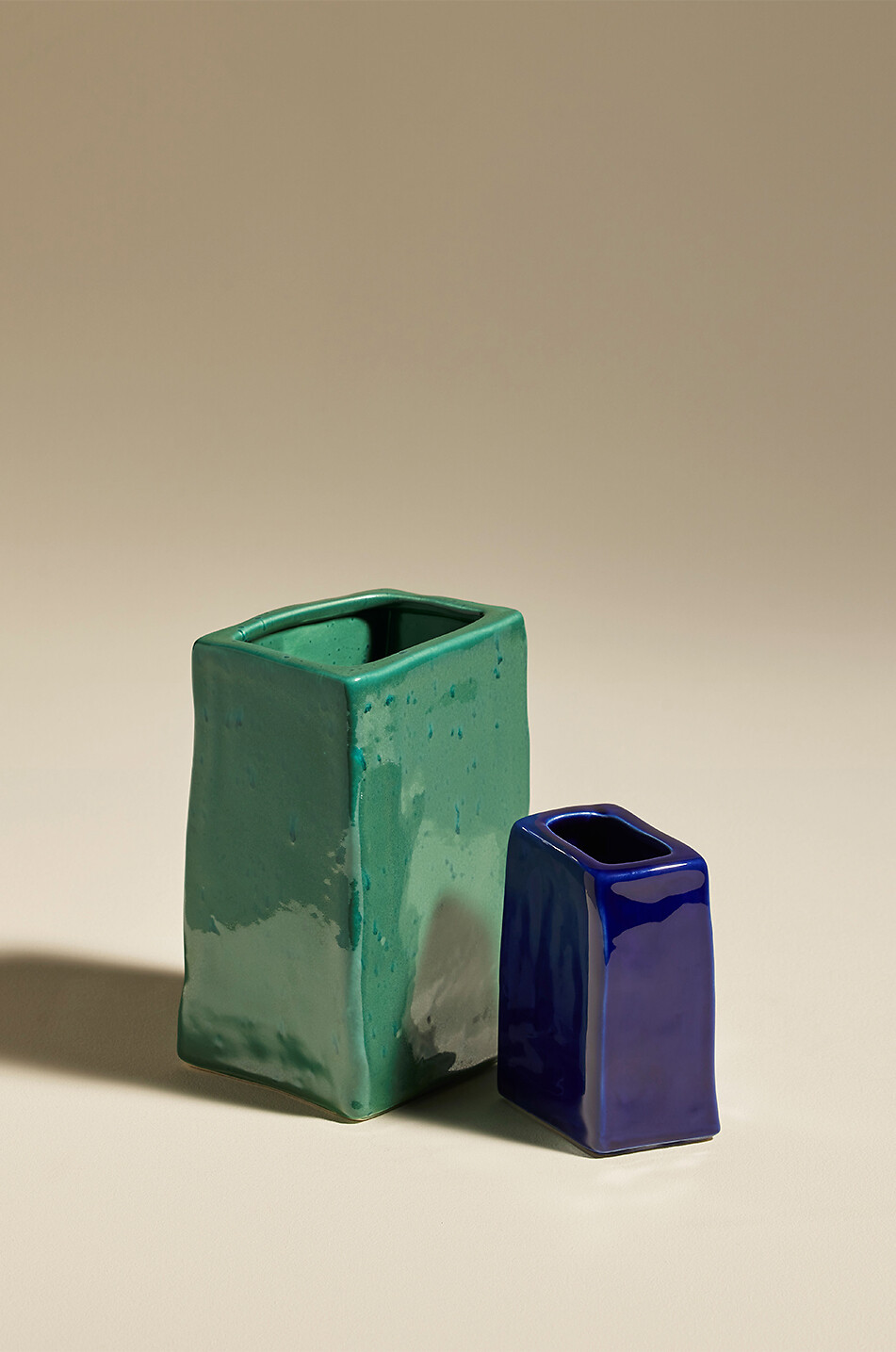 MAISON SARAH LAVOINE Vase en céramique Nomad PM Maison BLEU MOYEN 3