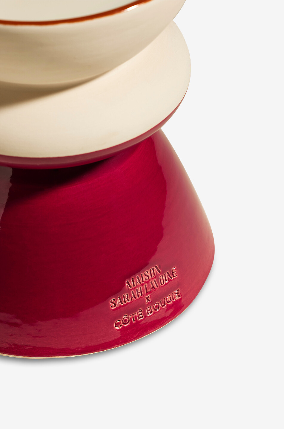 MAISON SARAH LAVOINE Tamtam M ceramic scented candle Home RED 4