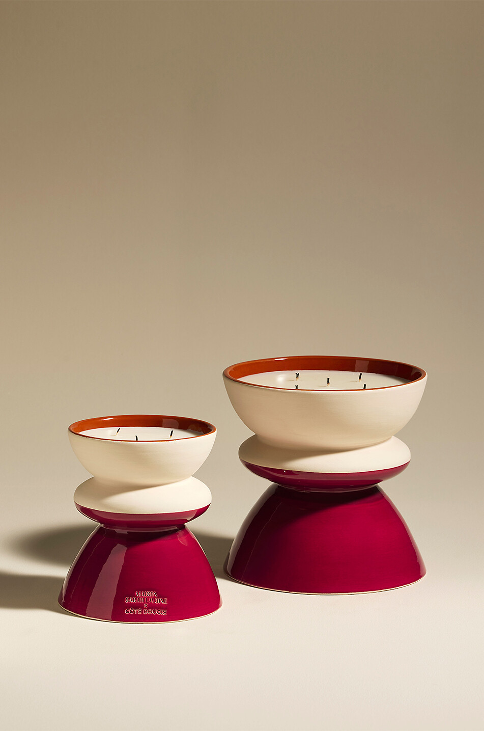 MAISON SARAH LAVOINE Tamtam M ceramic scented candle Home RED 3