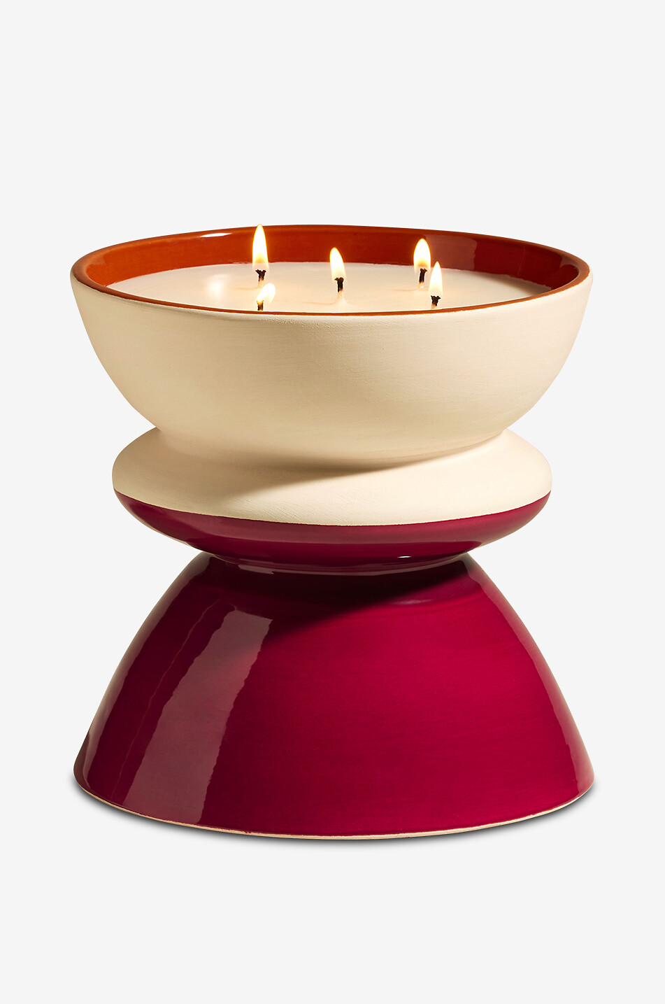 MAISON SARAH LAVOINE Bougie parfumée en céramique Tamtam L Maison ROUGE 1