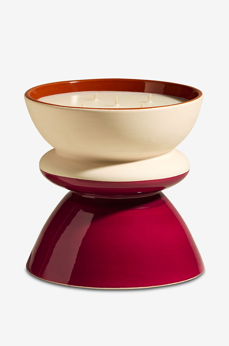 MAISON SARAH LAVOINE Bougie parfumée en céramique Tamtam L Maison ROUGE 5