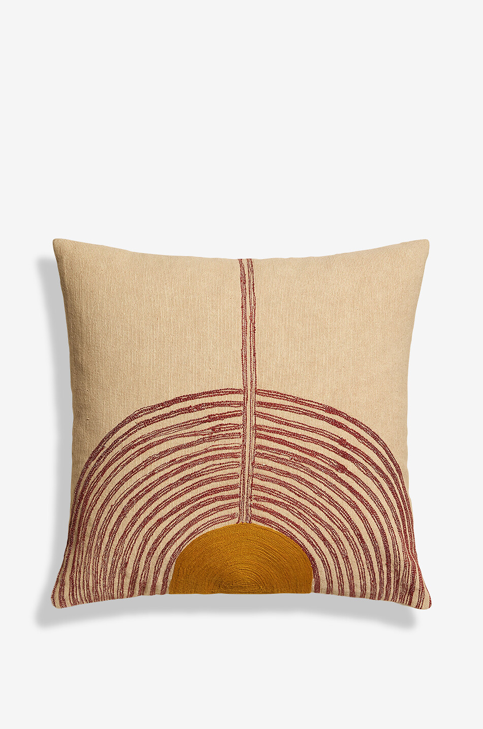 Mirage square cotton and wool cushion