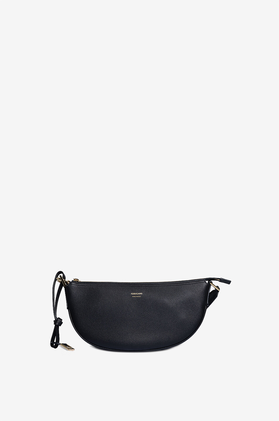 Sac hobo en cuir grainé Smile Small