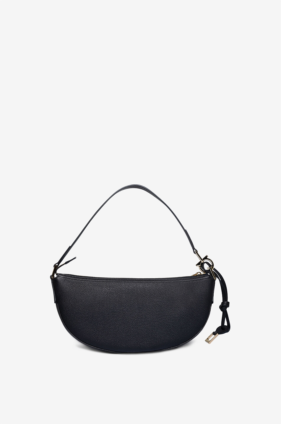 Sac hobo en cuir grainé Smile Small
