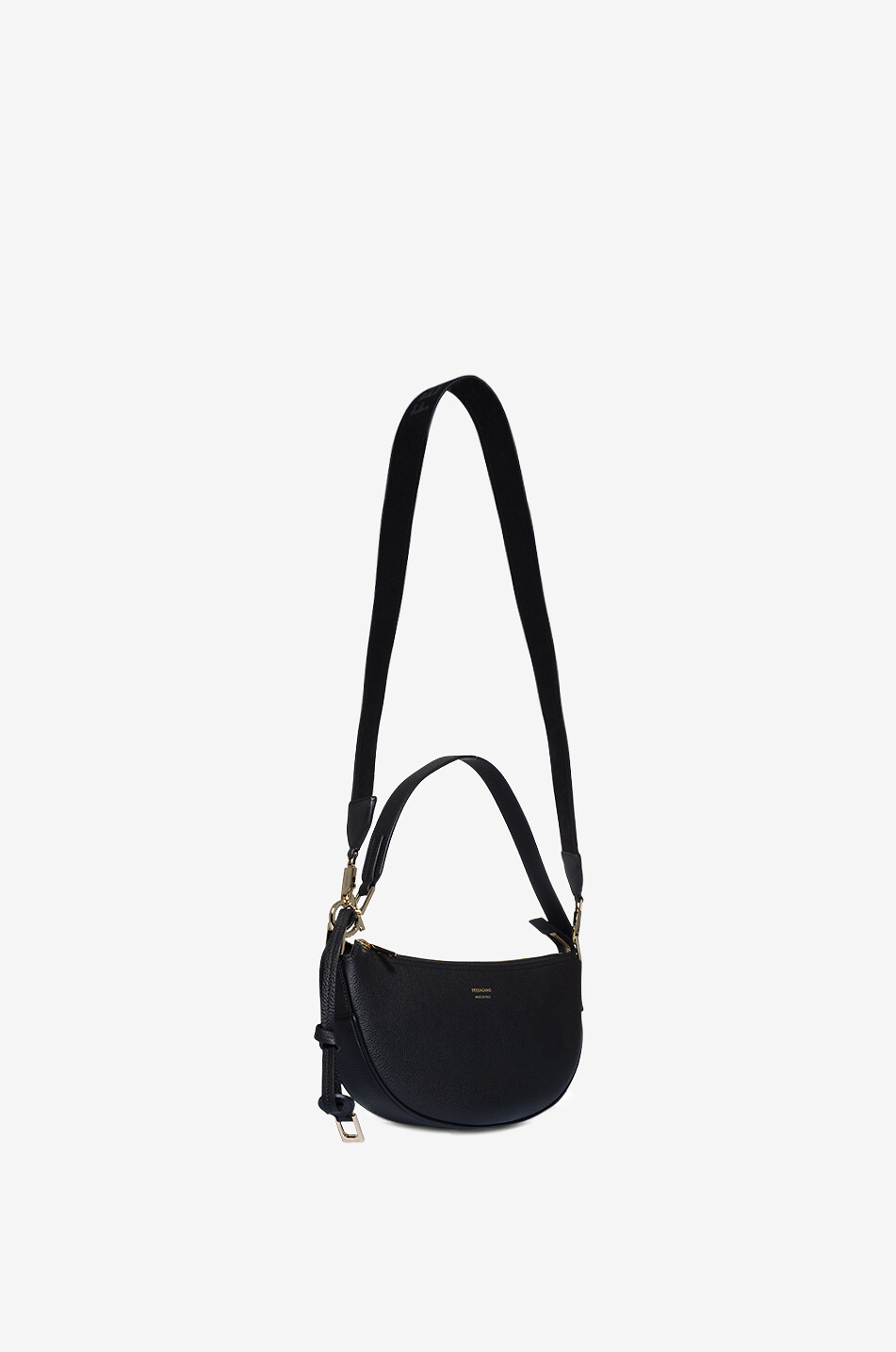 Sac hobo en cuir grainé Smile Small