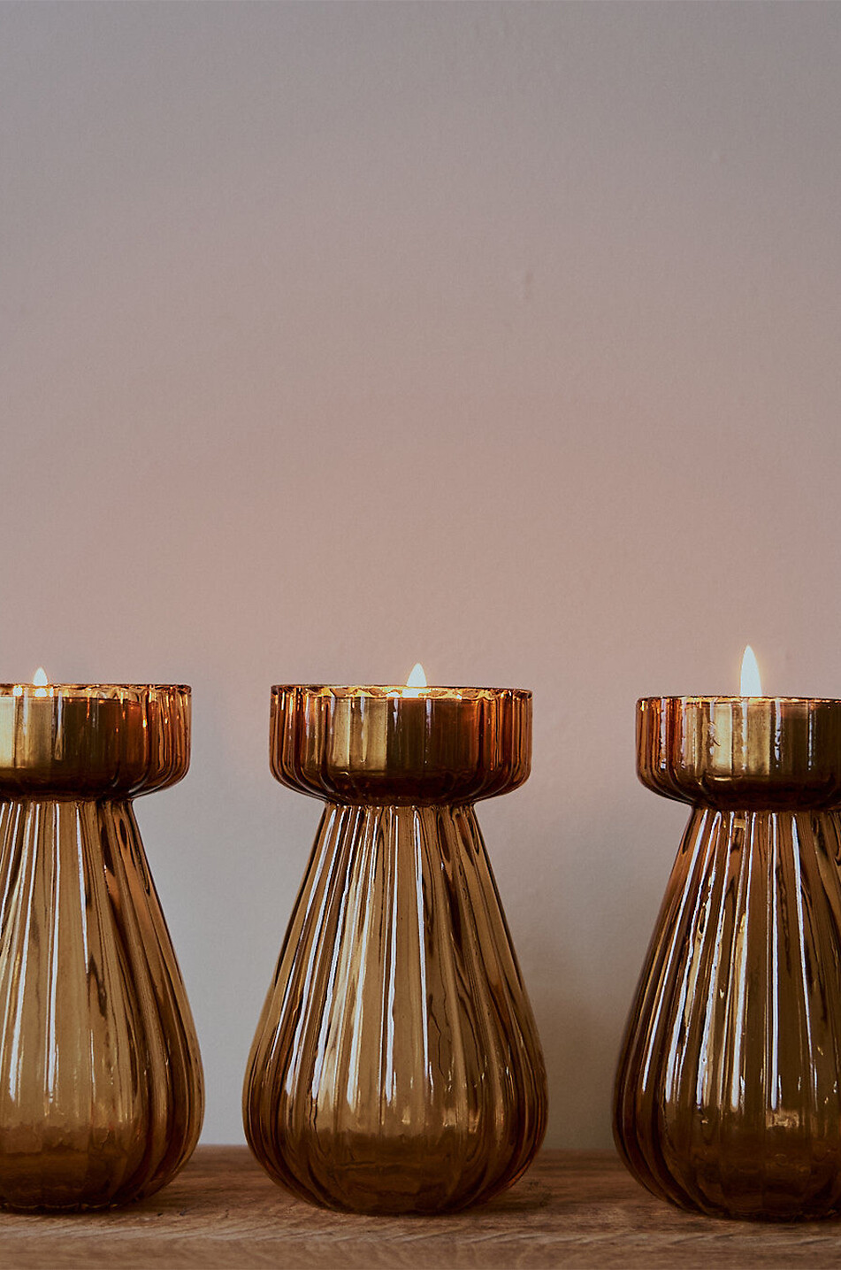 JF. THE REBORN HOME Transparentes Windlicht Haus BRAUN 2