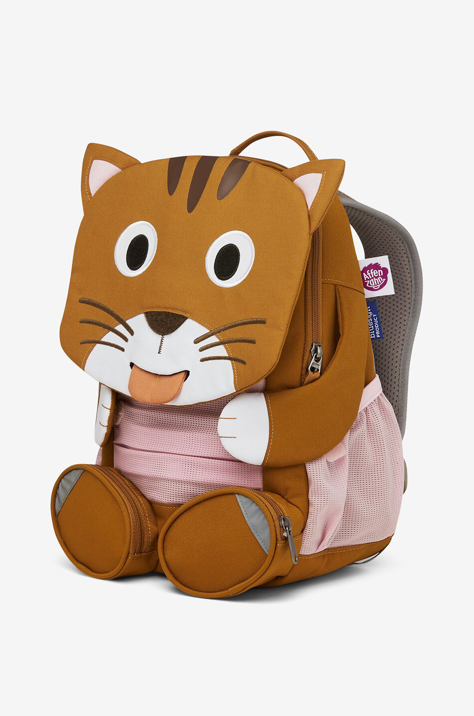 AFFENZAHN Sac à dos enfant Grand Ami Chat Unisexe MARRON 2