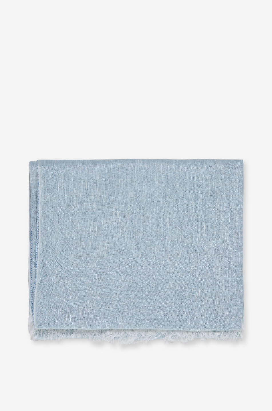 19 ANDREA'S 47 Schal aus Leinen Linky Herren MITTELBLAU 1