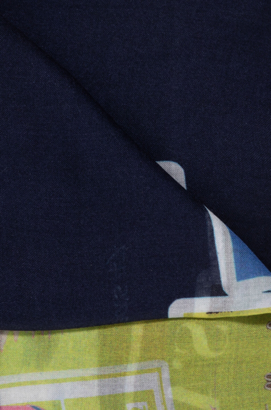 19 ANDREA'S 47 Écharpe en cachemire et soie Slam Homme BLEU MOYEN 2