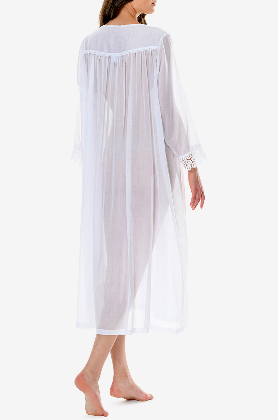 CELESTINE Chemise de nuit en coton Antonia Femme BLANC 4