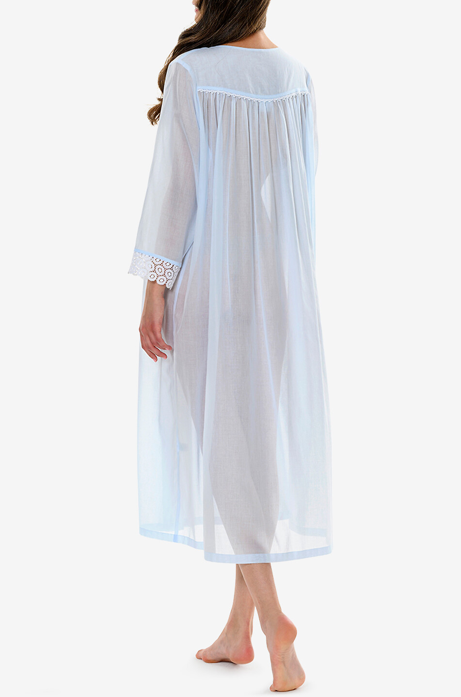 CELESTINE Chemise de nuit en coton Antonia Femme BLEU CLAIR 4
