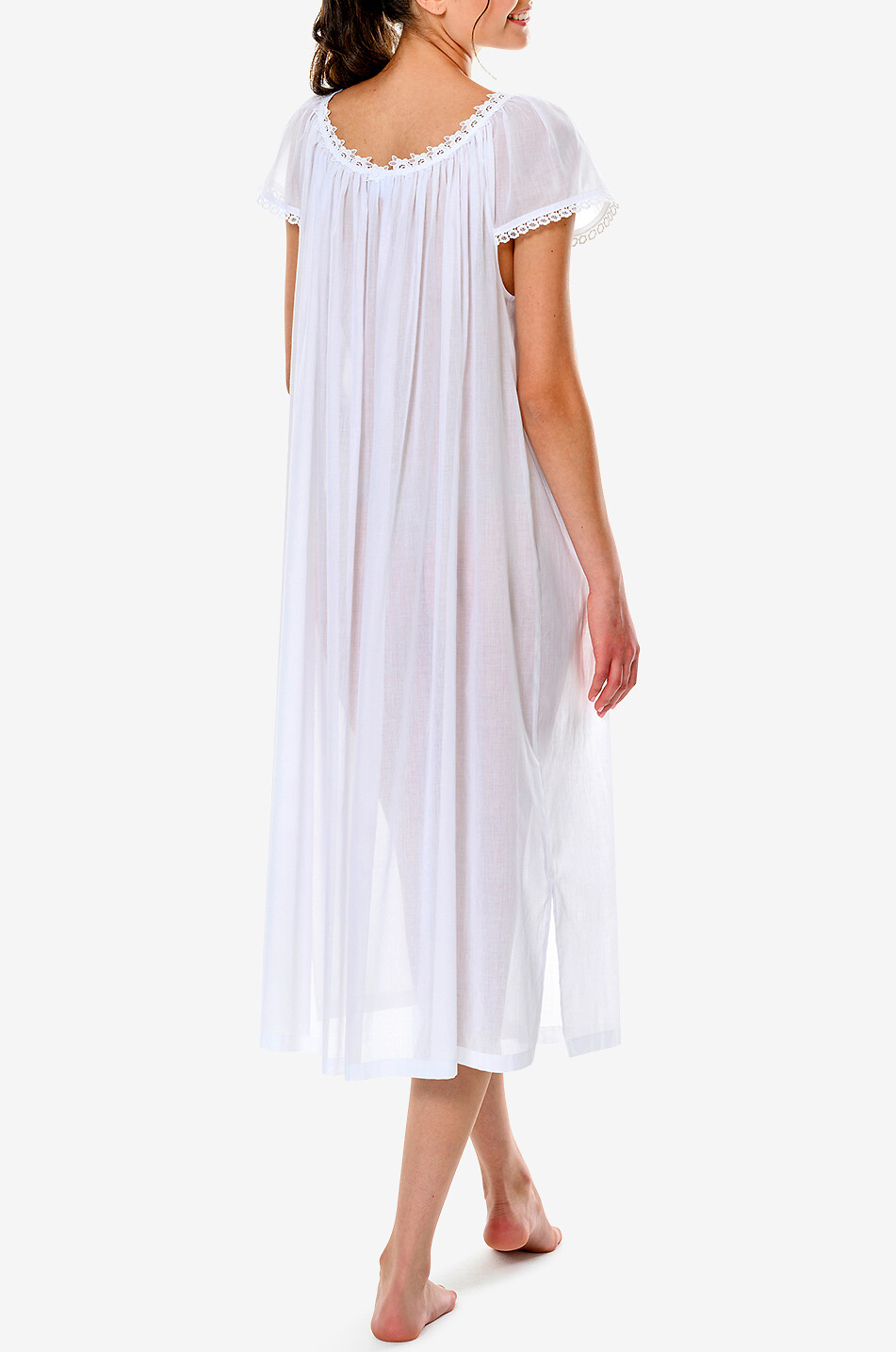 CELESTINE Vanessa cotton nightdress Women WHITE 4