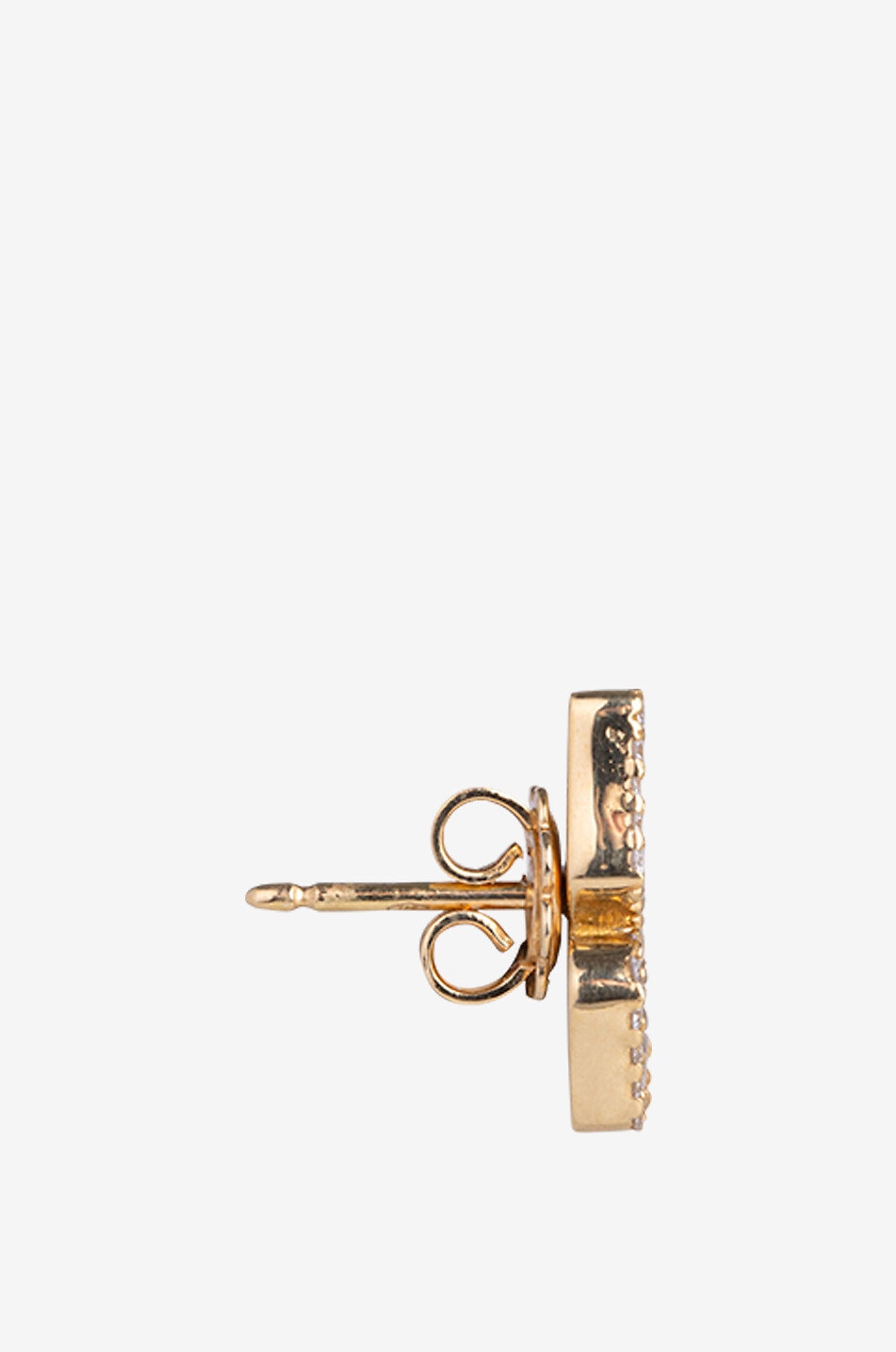 GBYG Papillon single yellow gold and mother-of-pearl ear stud Women GOLDEN 2