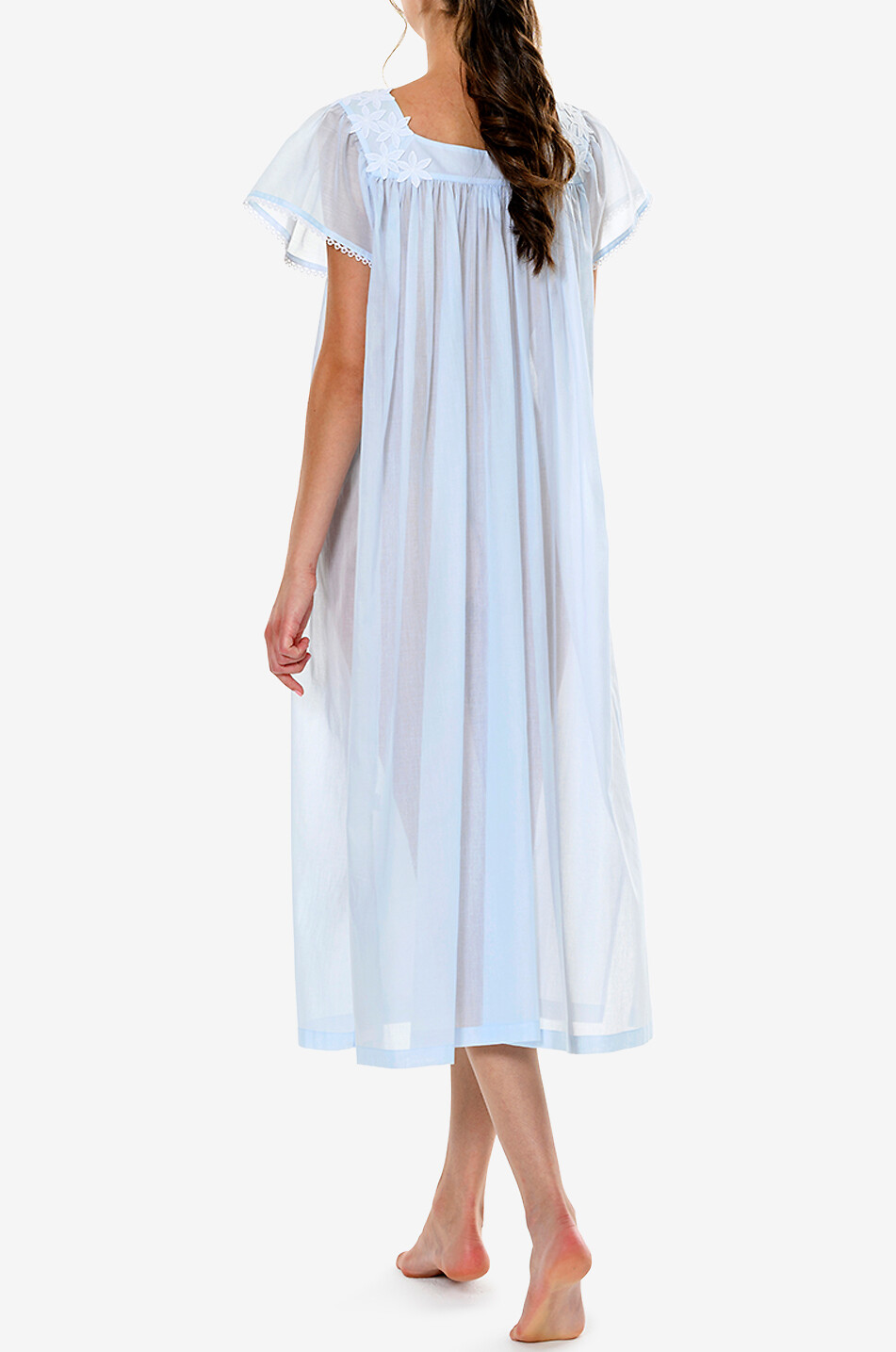 CELESTINE Camilla cotton nightdress Women LIGHT BLUE 4
