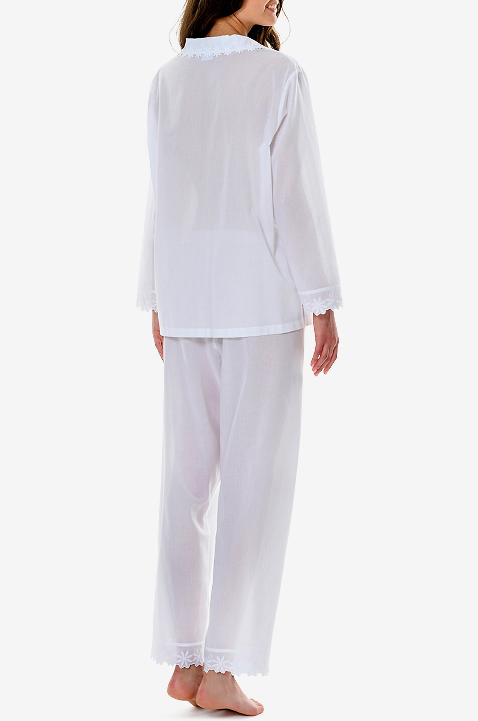 CELESTINE Conny cotton pyjama set Women WHITE 4