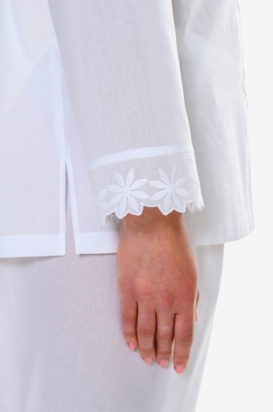 CELESTINE Conny cotton pyjama set Women WHITE 8