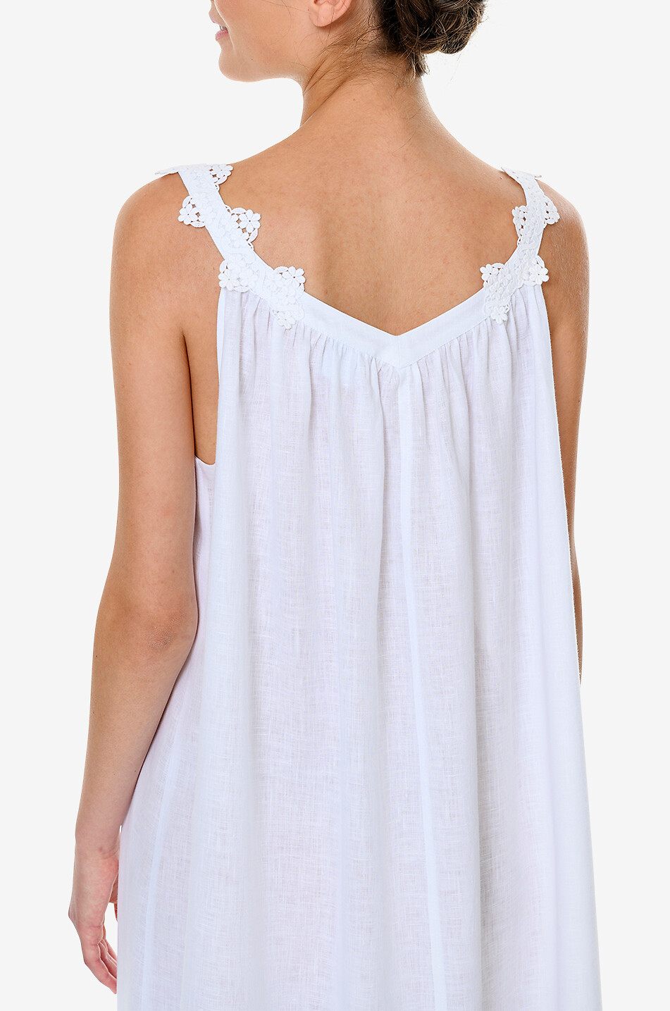 CELESTINE Gina linen nightdress Women WHITE 6