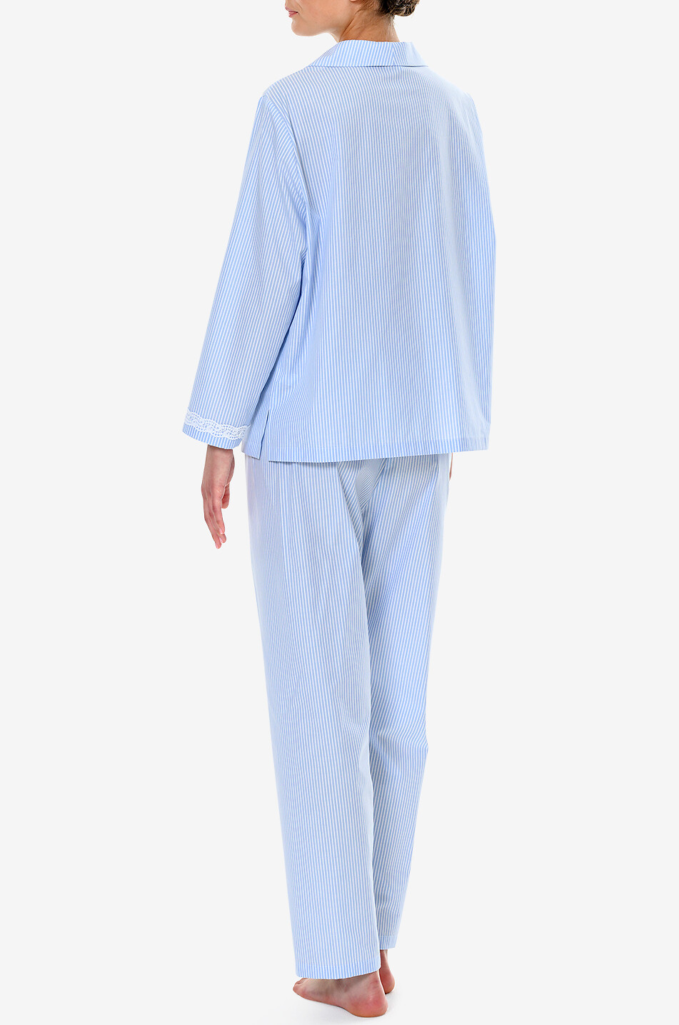 CELESTINE Marianna cotton pyjama set Women LIGHT BLUE 4