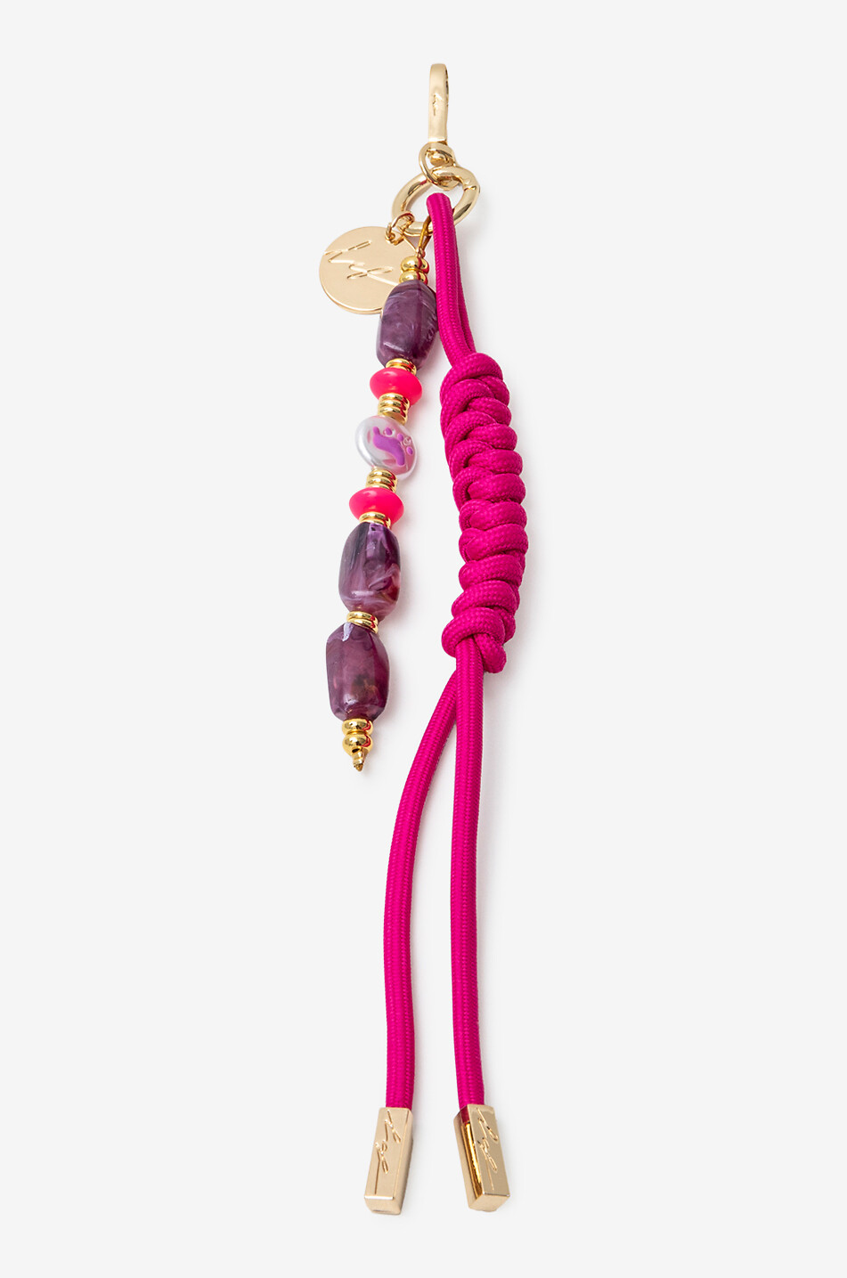 LA COQUE FRANCAISE Bobby beaded bag charm Women DARK PINK 3