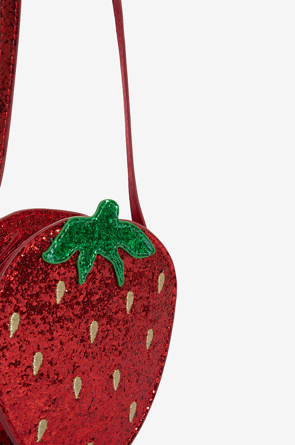 KONGES SLØJD Sac porté épaule en forme de coeur fille Tut Strawberry Fille ROUGE 10