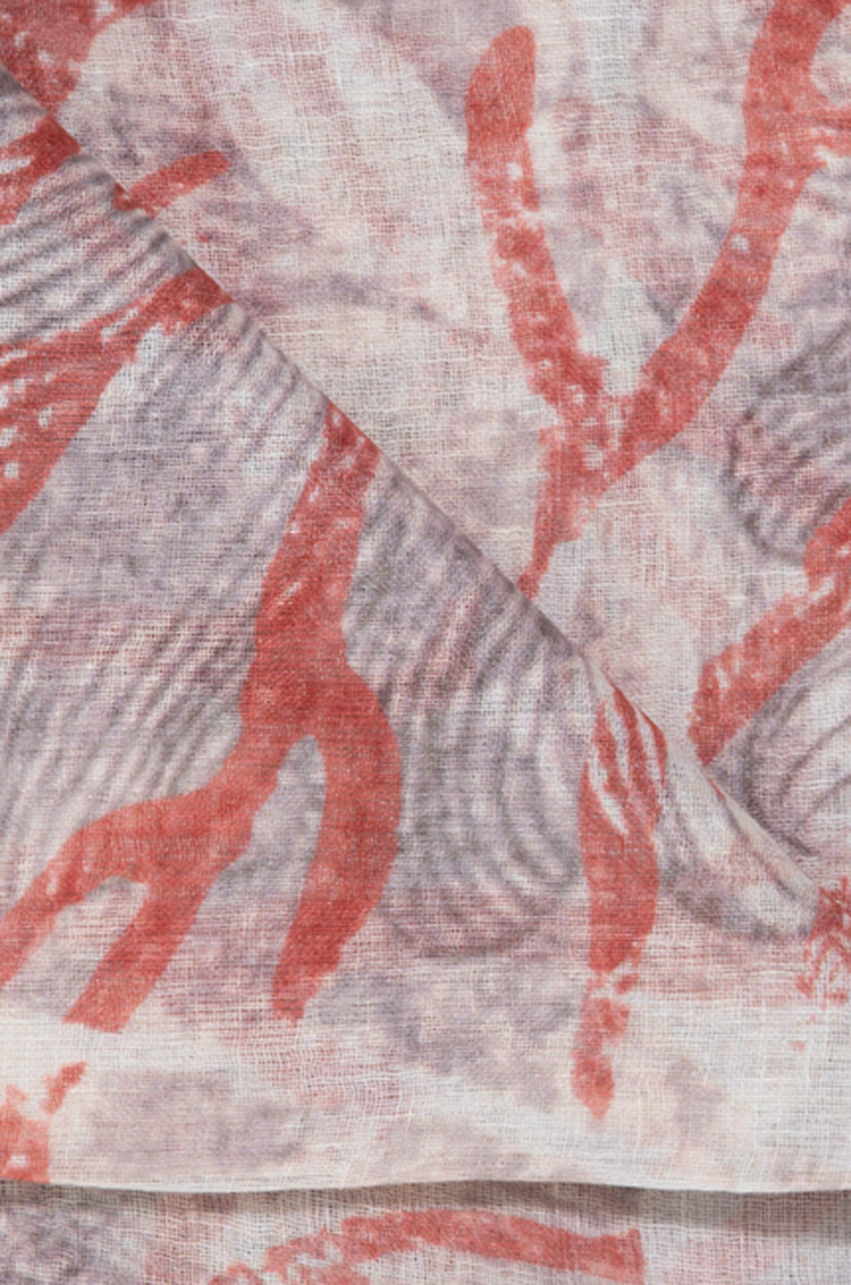 GAYNOR Étole en lin Mirta Femme ROUGE CLAIR 2