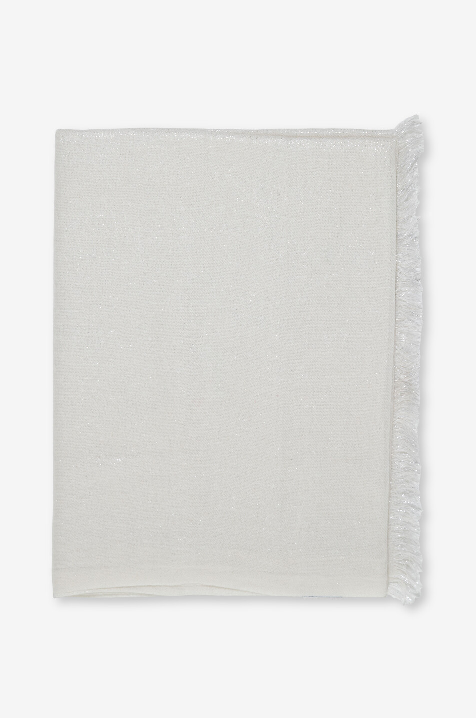 GAYNOR Magic wool and cotton stole Women EGGSHELL 1