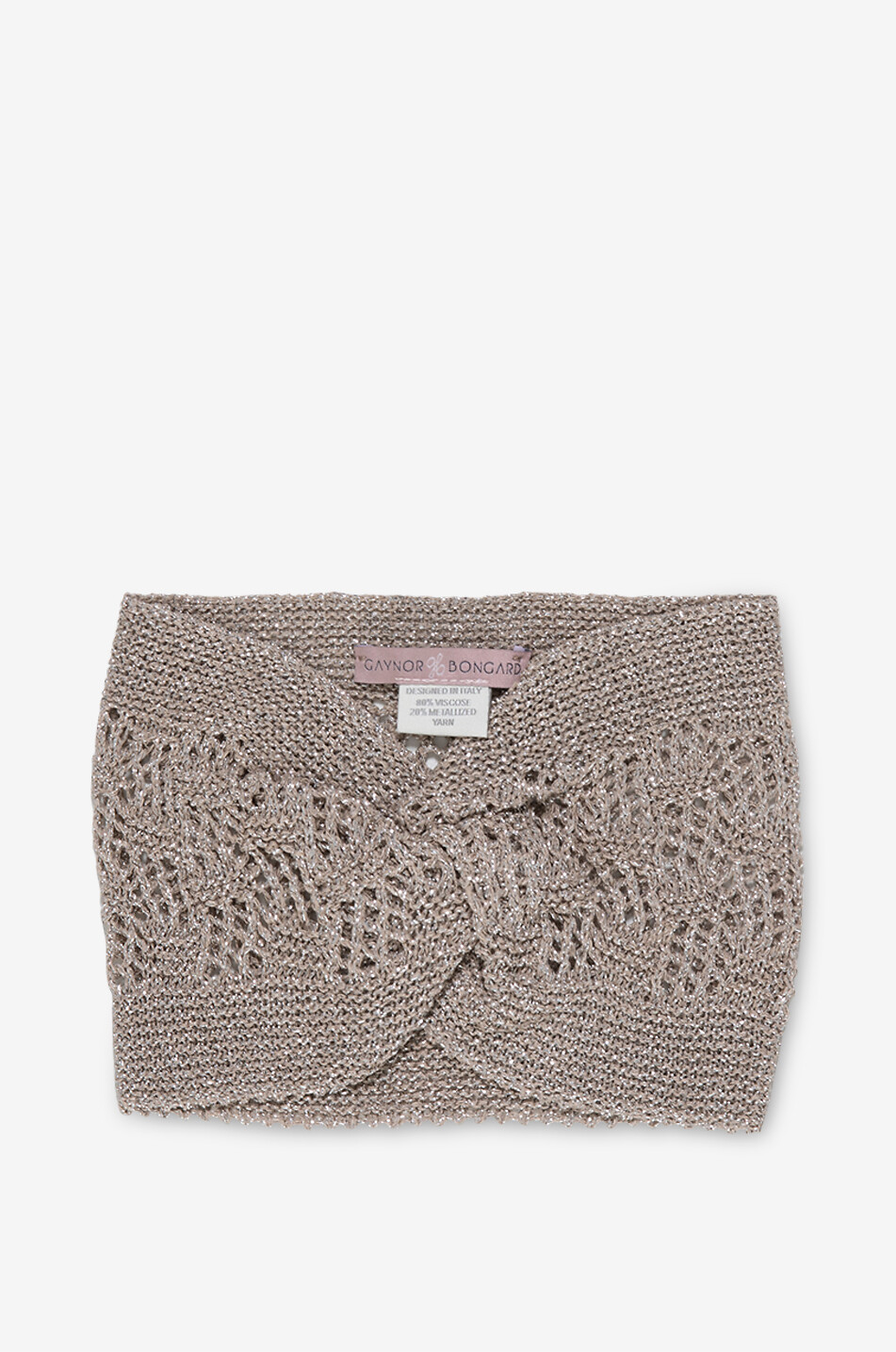 Lurex-Lochstrick-Stirnband Manila