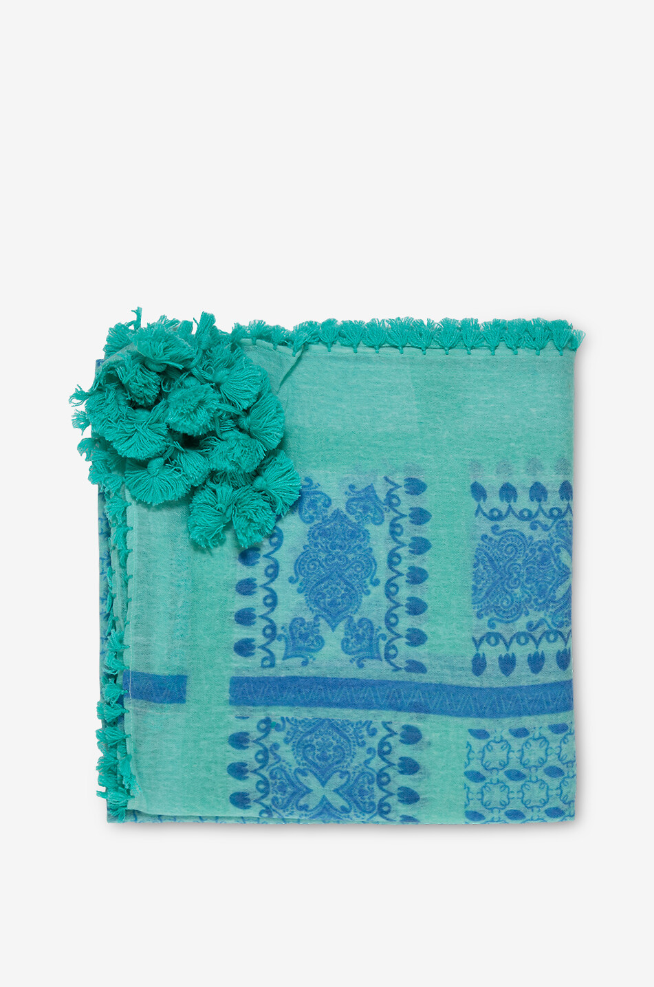SIMONE BRUNS Foulard en cachemire Desert Femme BLEU 1