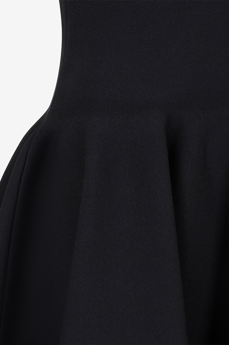 ALAÏA Mini robe patineuse en maille à basque Femme NOIR 3
