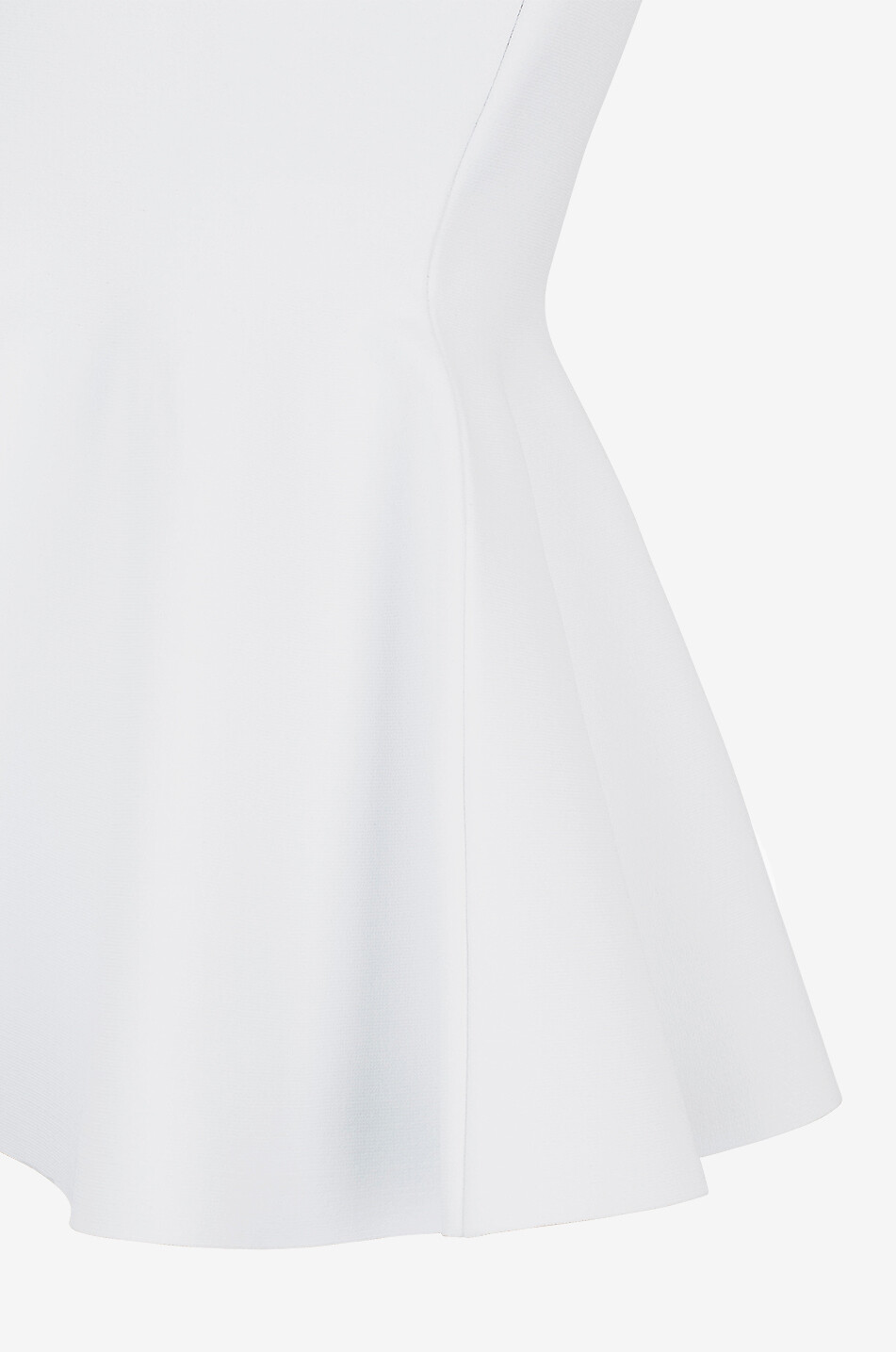 ALAÏA Top en maille à basque Femme BLANC 3
