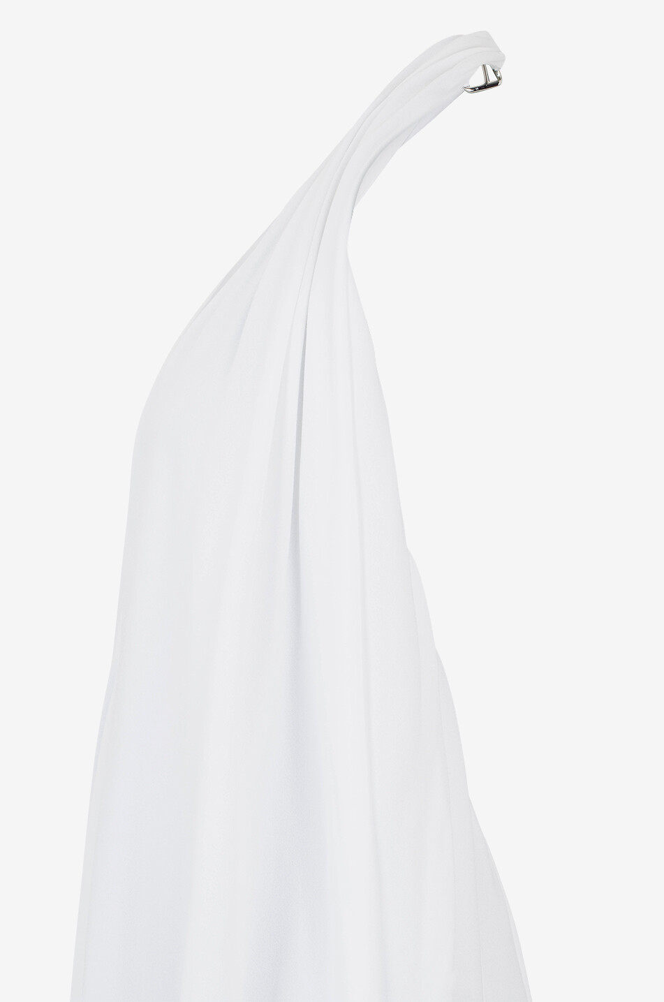 JACQUEMUS La robe Norma flared halterneck dress Women WHITE 8