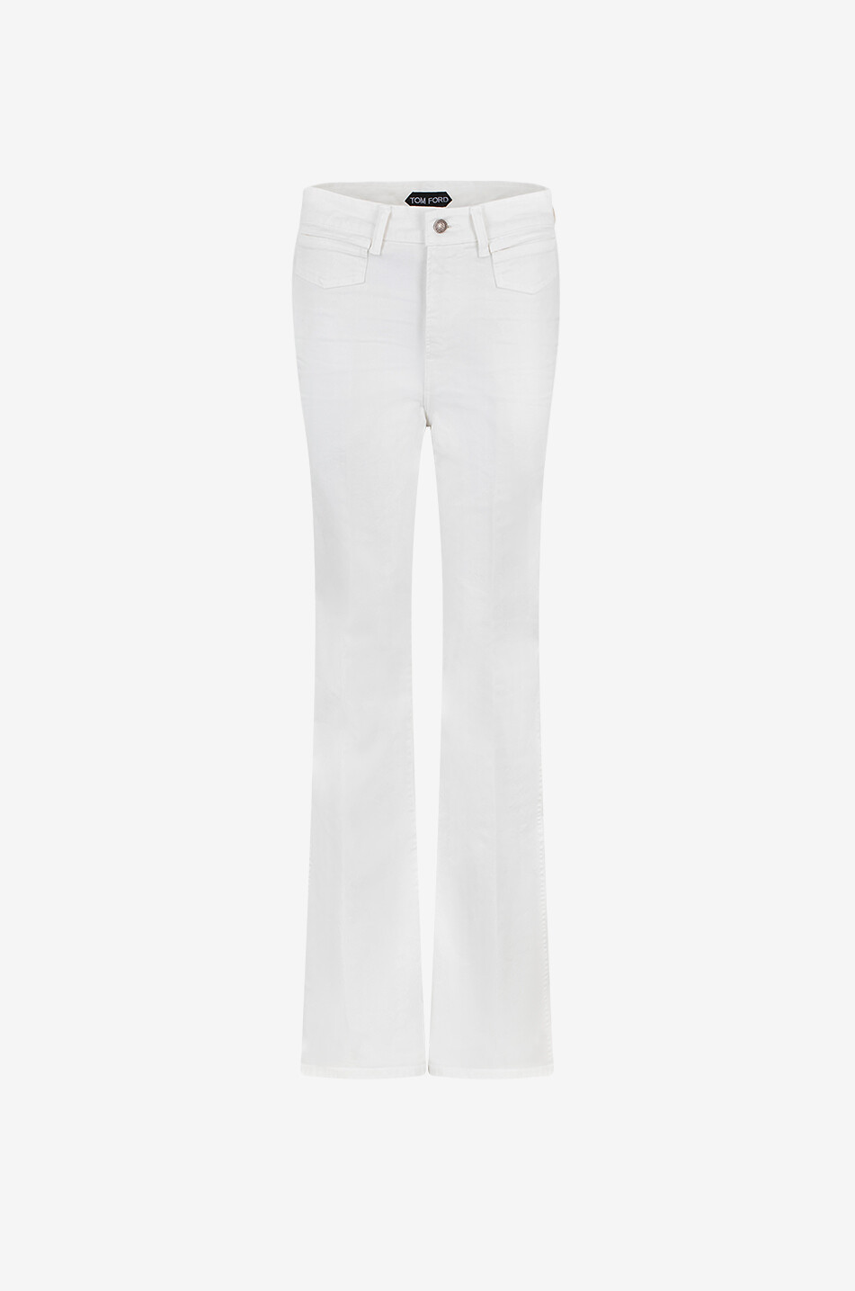 TOM FORD Jean évasé large taille haute Femme BLANC 1