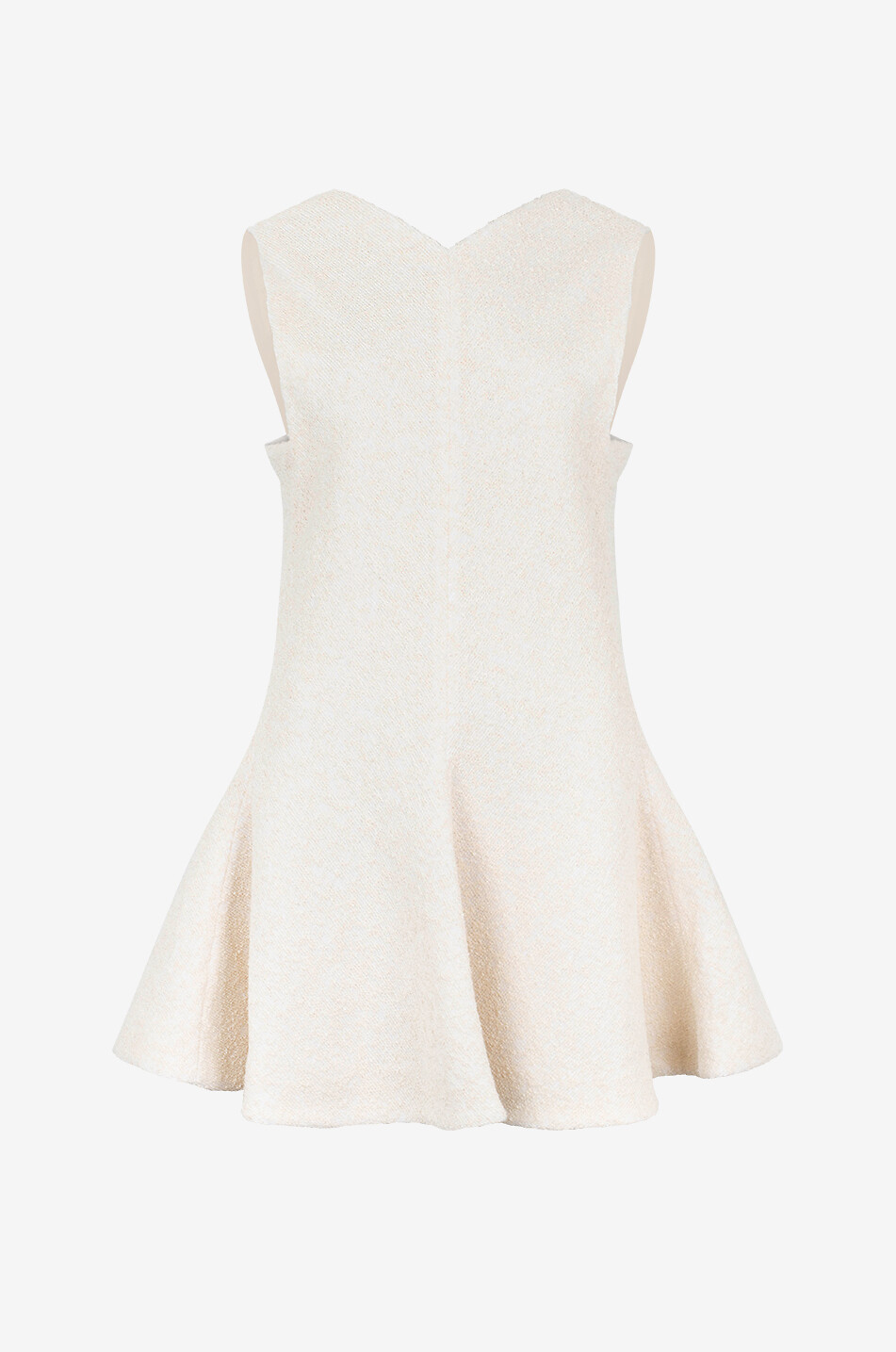 Mel sleeveless tweed peplum dress