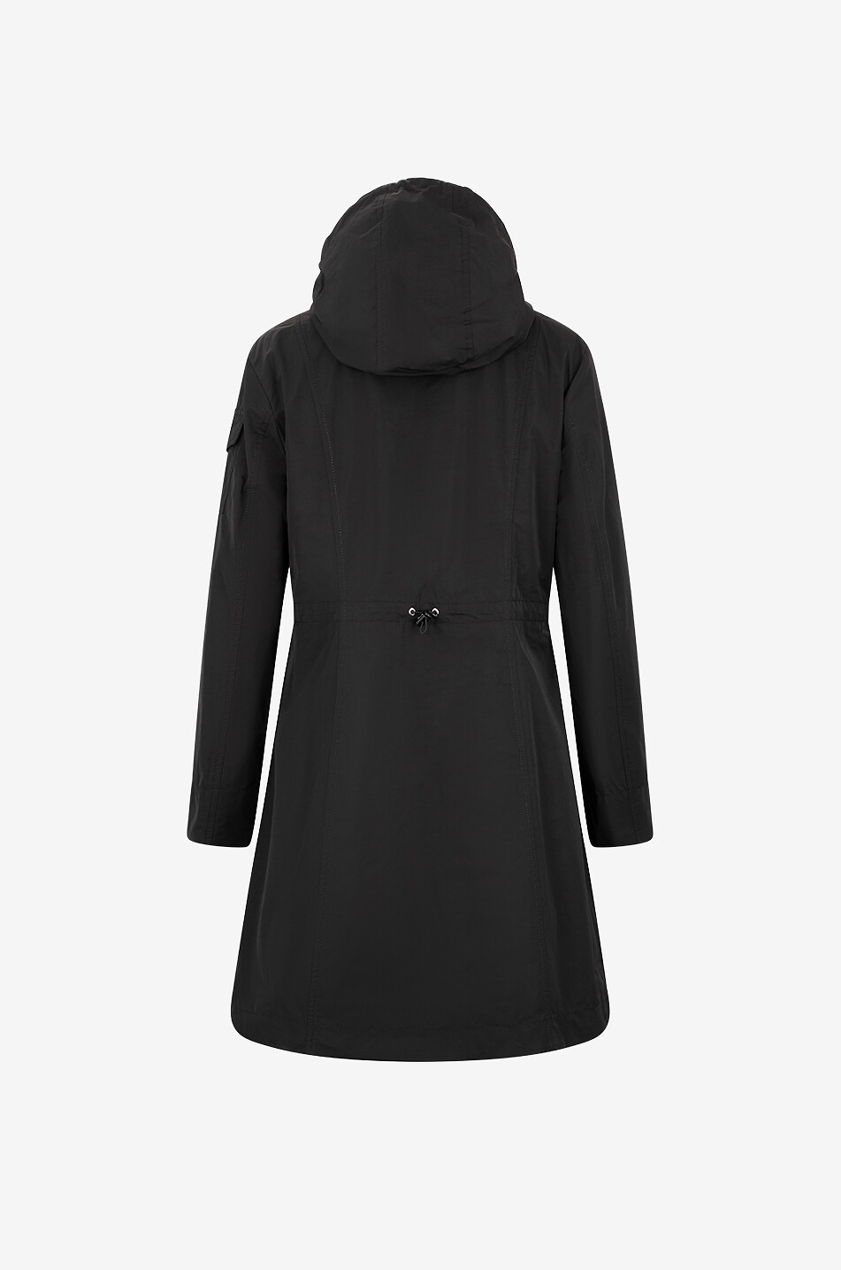 MONCLER Leichter A-förmiger Parka mit Kapuze Laerte Damen SCHWARZ 2