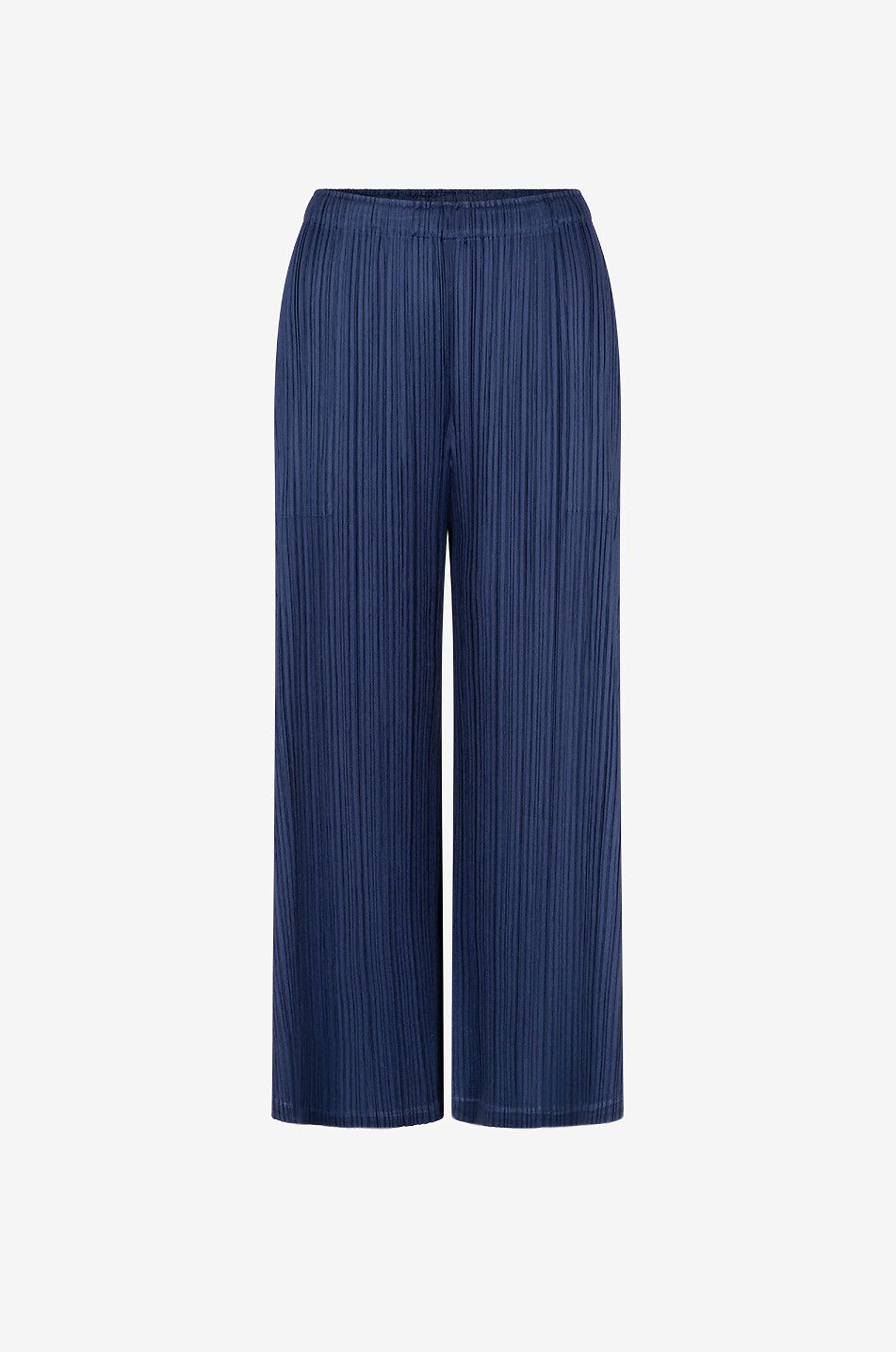 PLEATS PLEASE ISSEY MIYAKE Pantalon large raccourci plissé Monthly Colors: February Femme BLEU FONCE 1