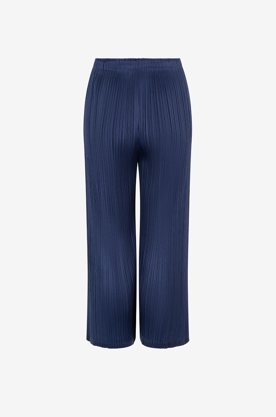 PLEATS PLEASE ISSEY MIYAKE Pantalon large raccourci plissé Monthly Colors: February Femme BLEU FONCE 2