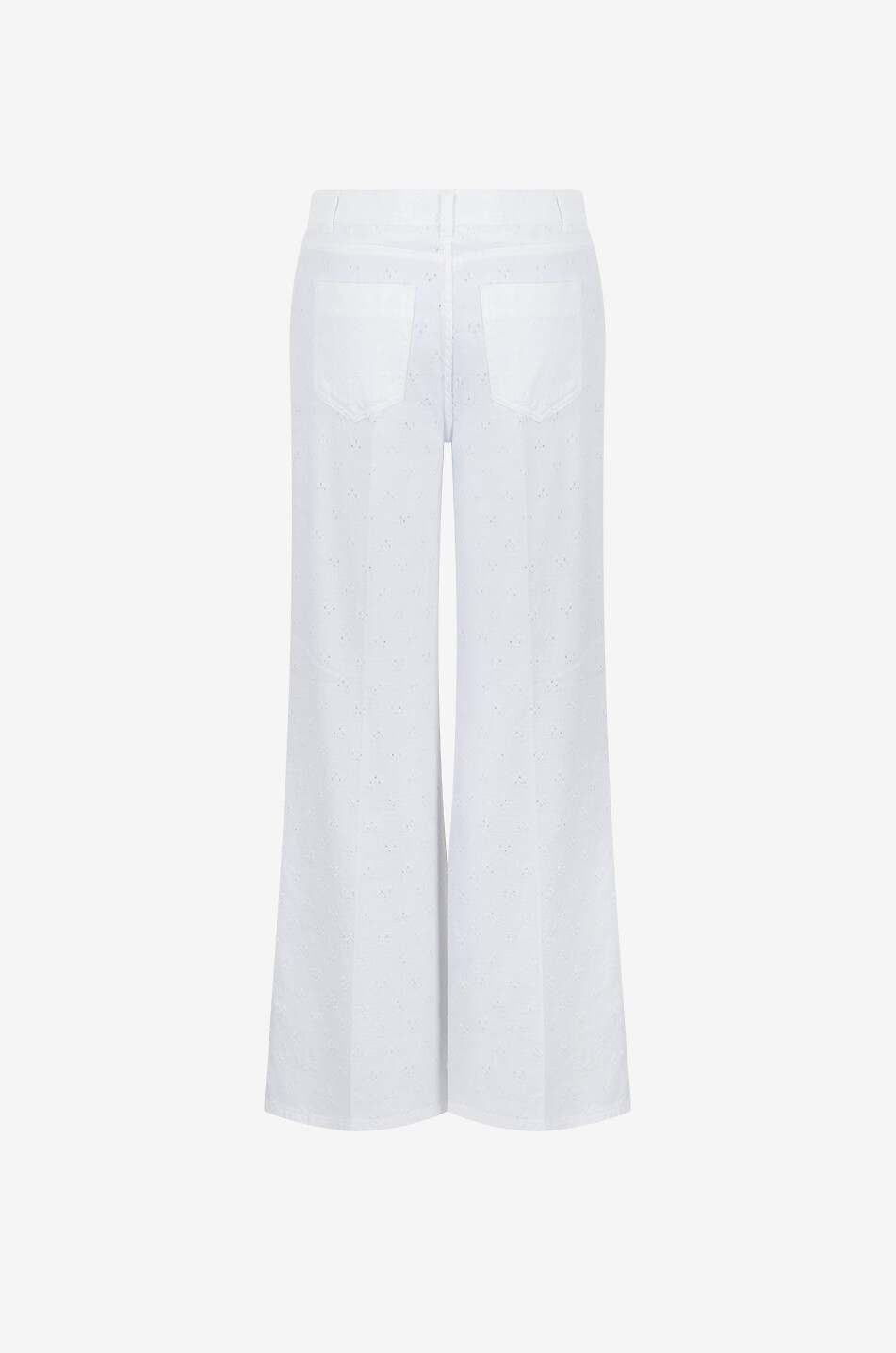 SHAFT Jeans mit weitem Bein und Rissen Japan Bull Dots Damen WEISS 2