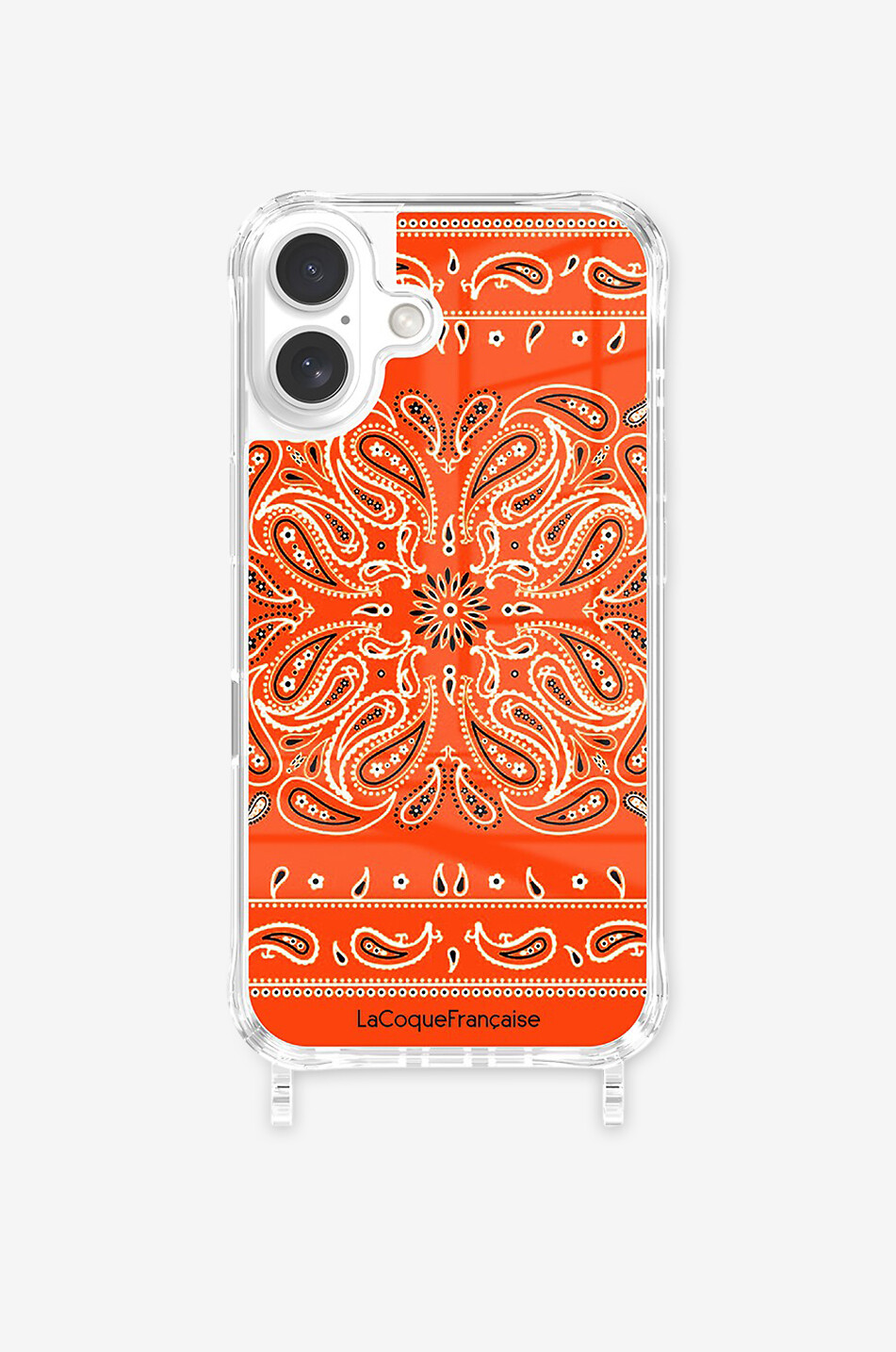 Hülle für iPhone 16 aus Silikon Bandana