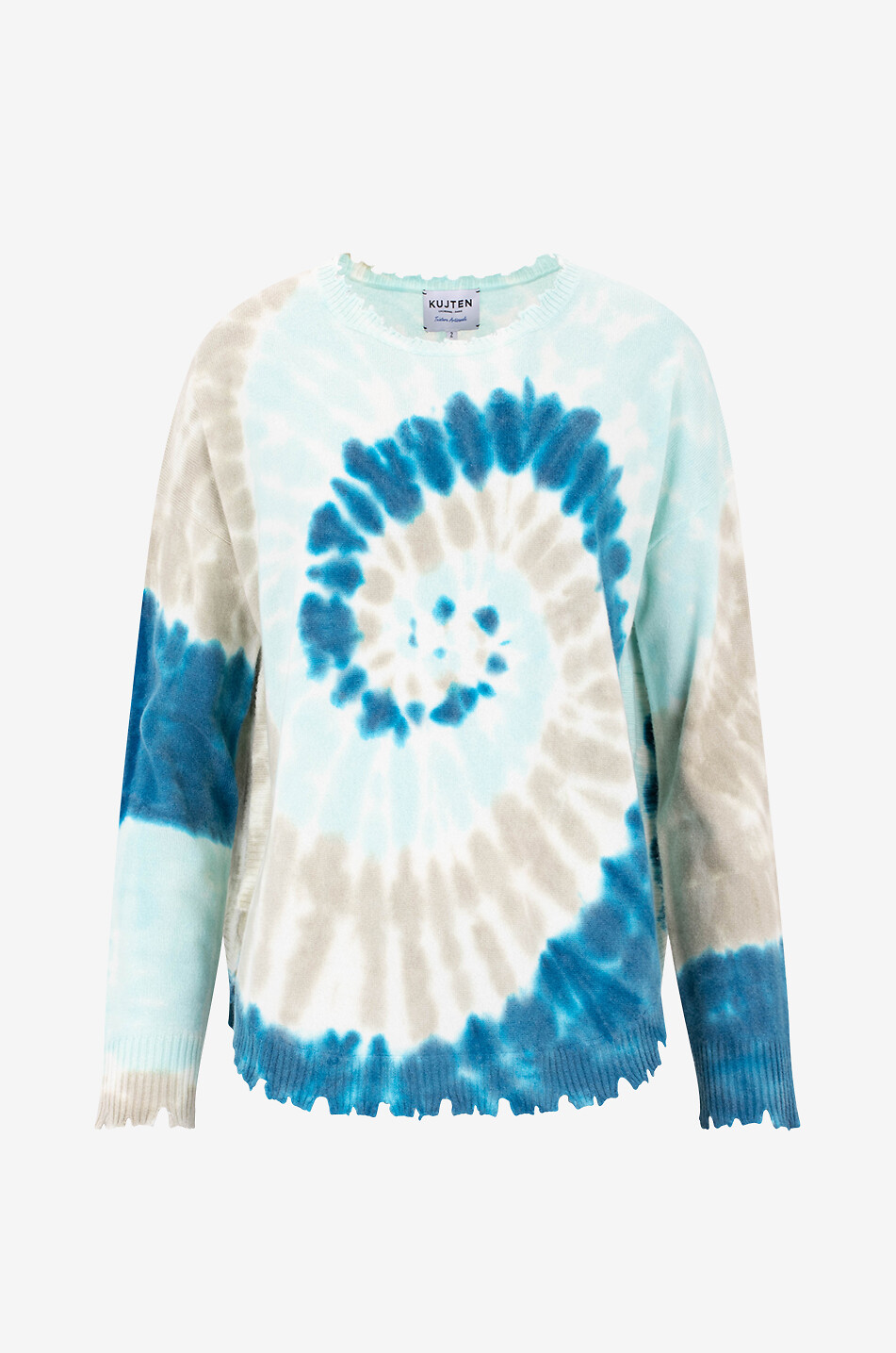 KUJTEN Pullover mit Rundhalsausschnitt aus Kaschmir Mela Sunny Damen BUNT 1