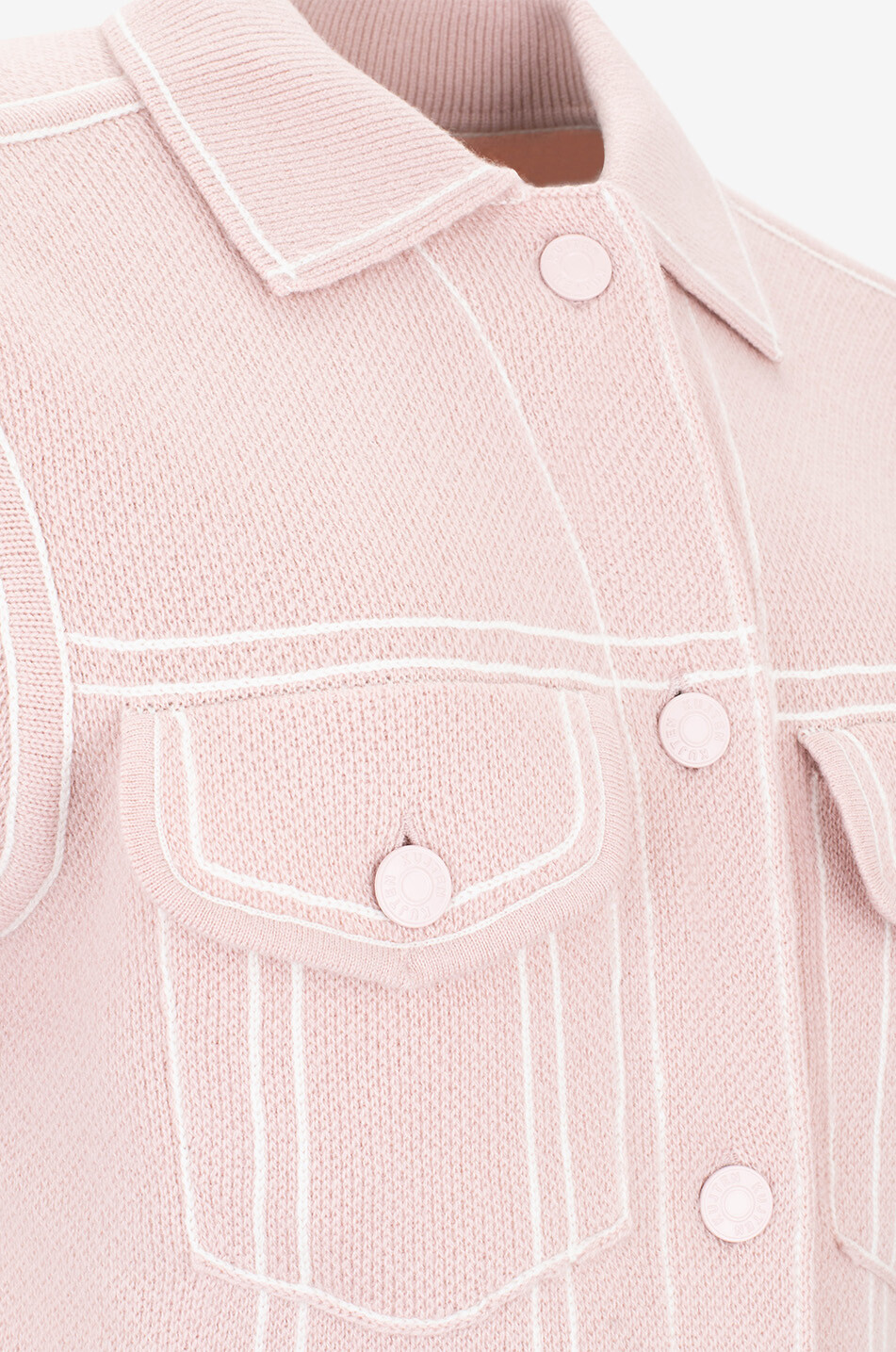 KUJTEN Surchemise à manches courtes en cachemire Jessinda Femme ROSE CLAIR 3