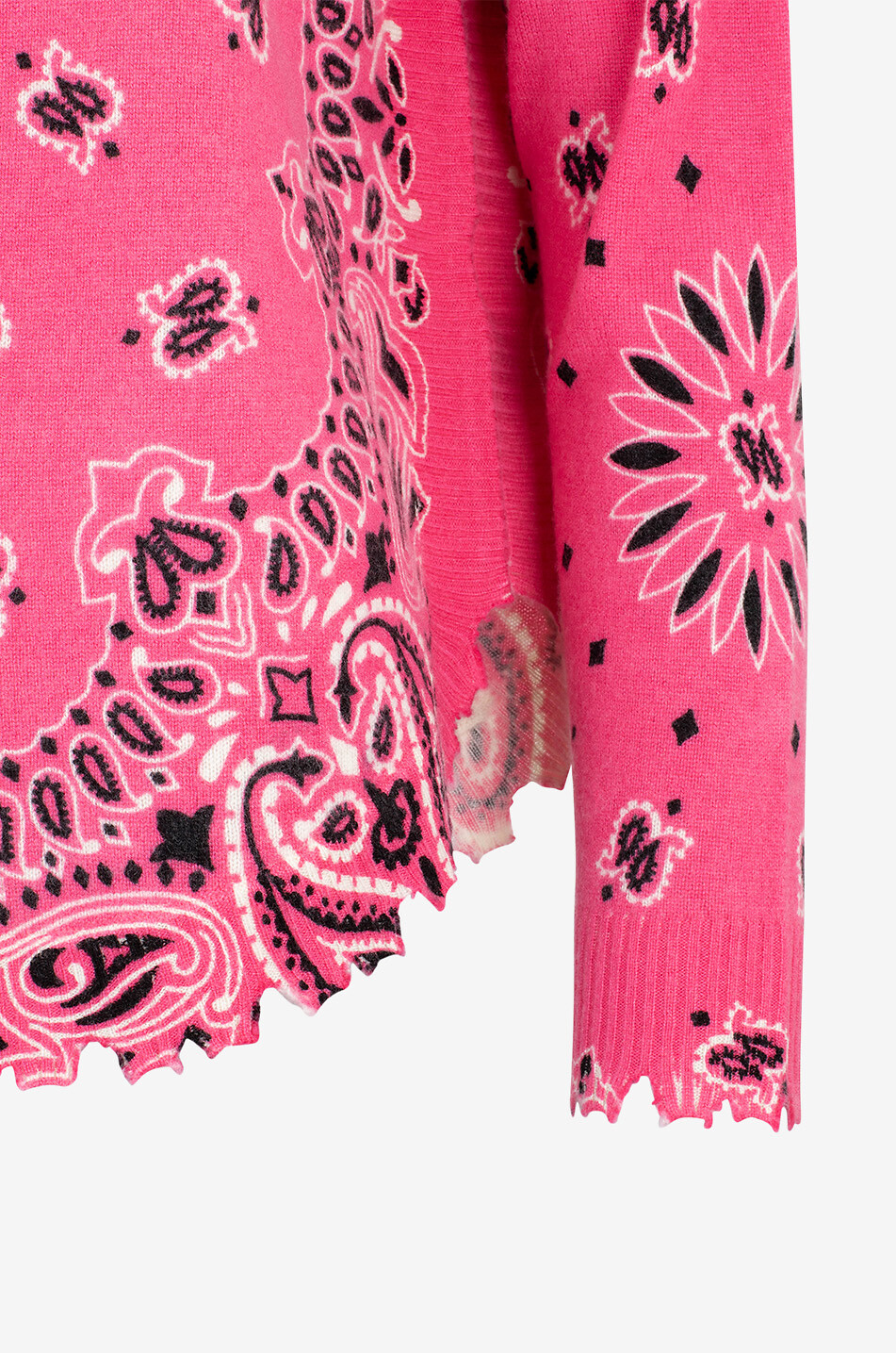 KUJTEN Mela Bandana Bico cashmere jumper Women DARK PINK 3