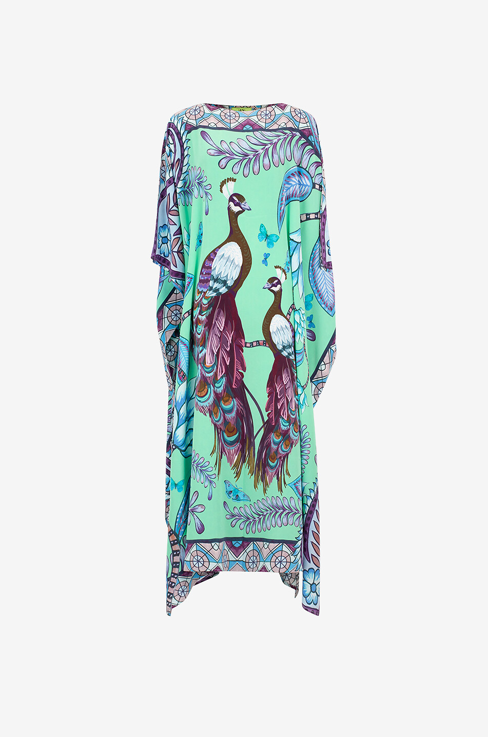 Kaftan aus Seide Azure