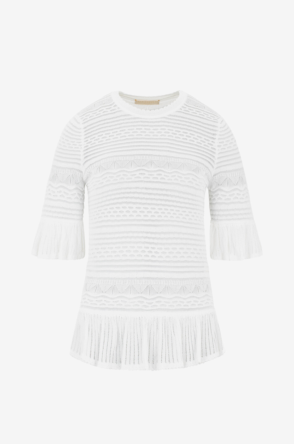 ULLA JOHNSON Flora rayon top Women WHITE 1