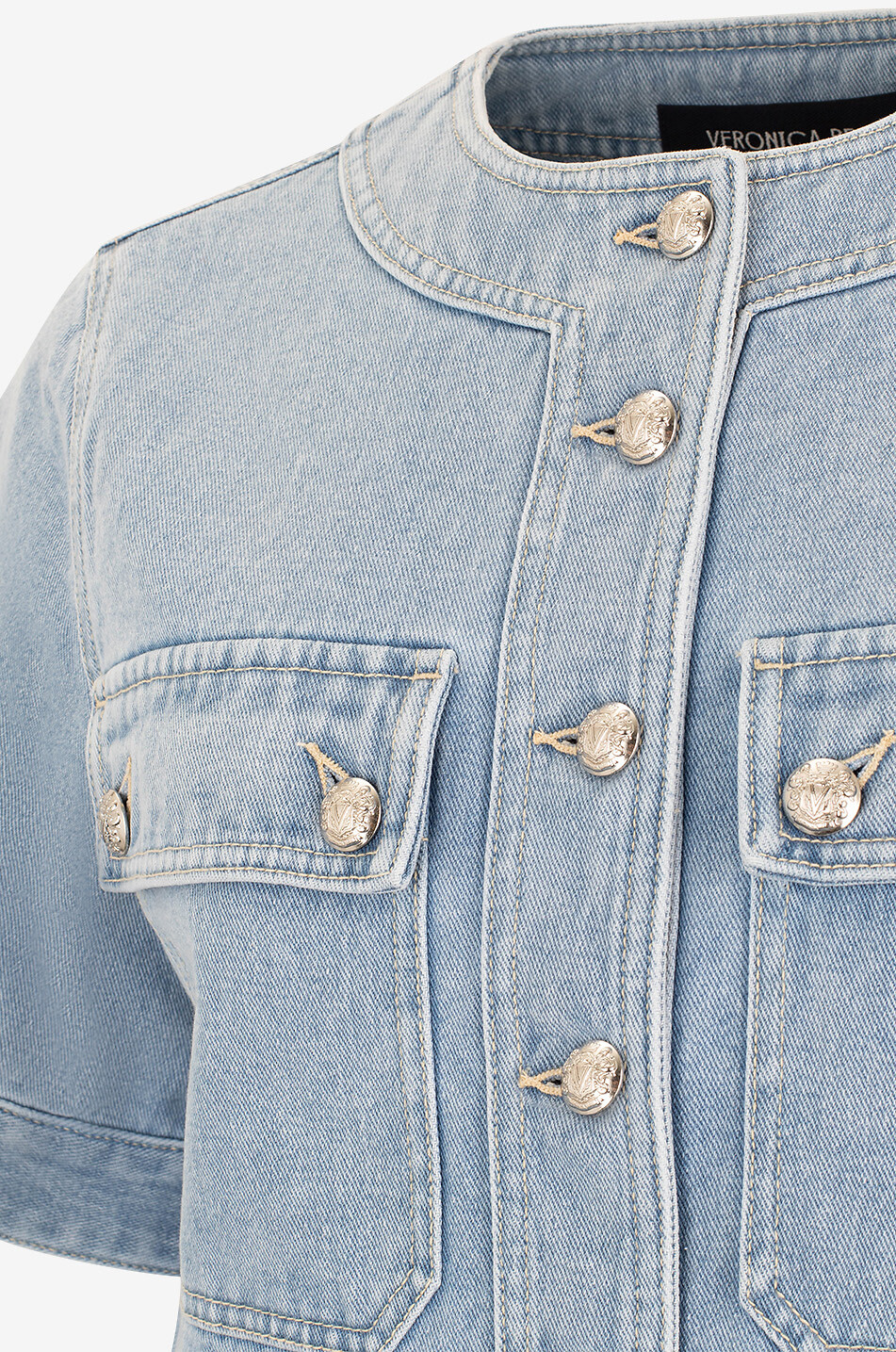 VERONICA BEARD Veste tailleur en denim Elias Femme BLEU 3