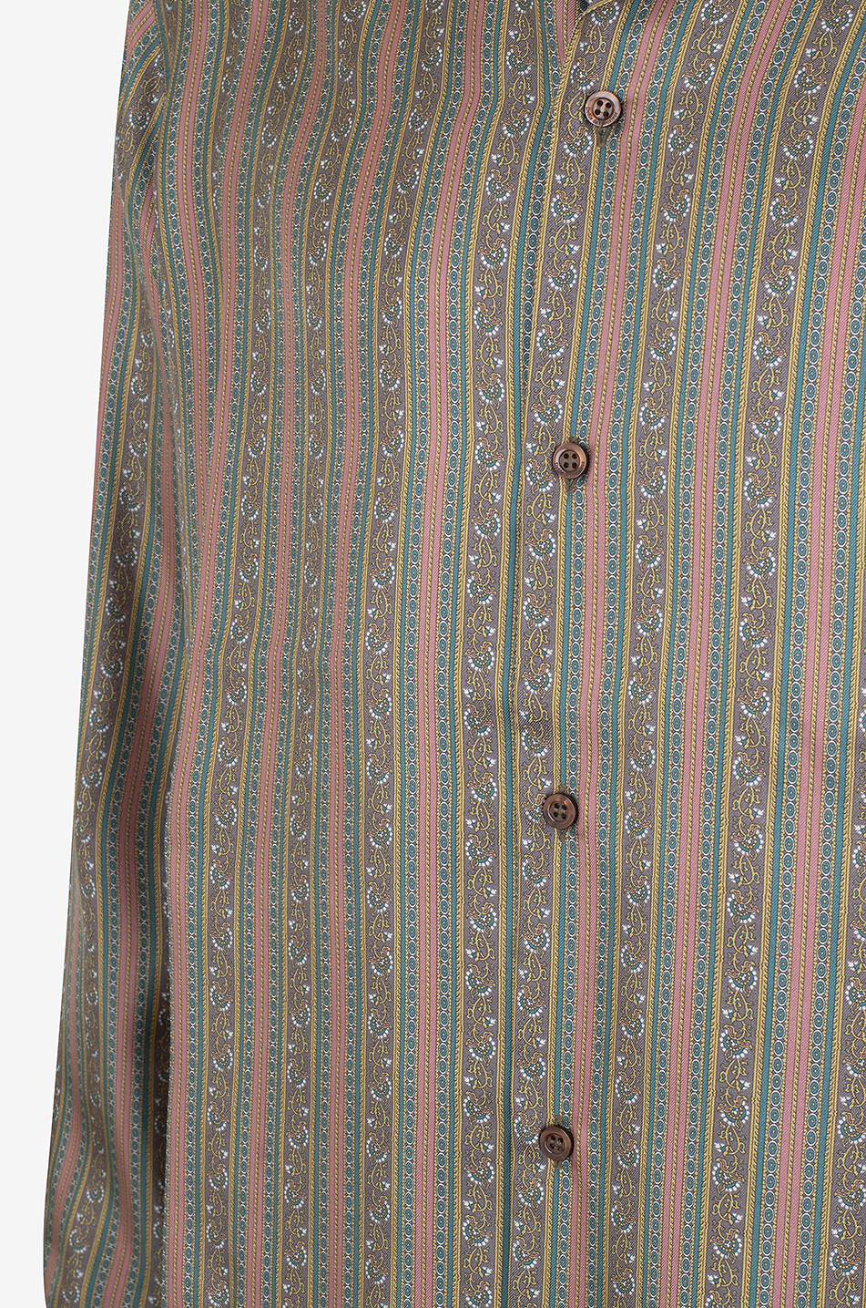Chemise en soie La Chemise Rayure Fleuries