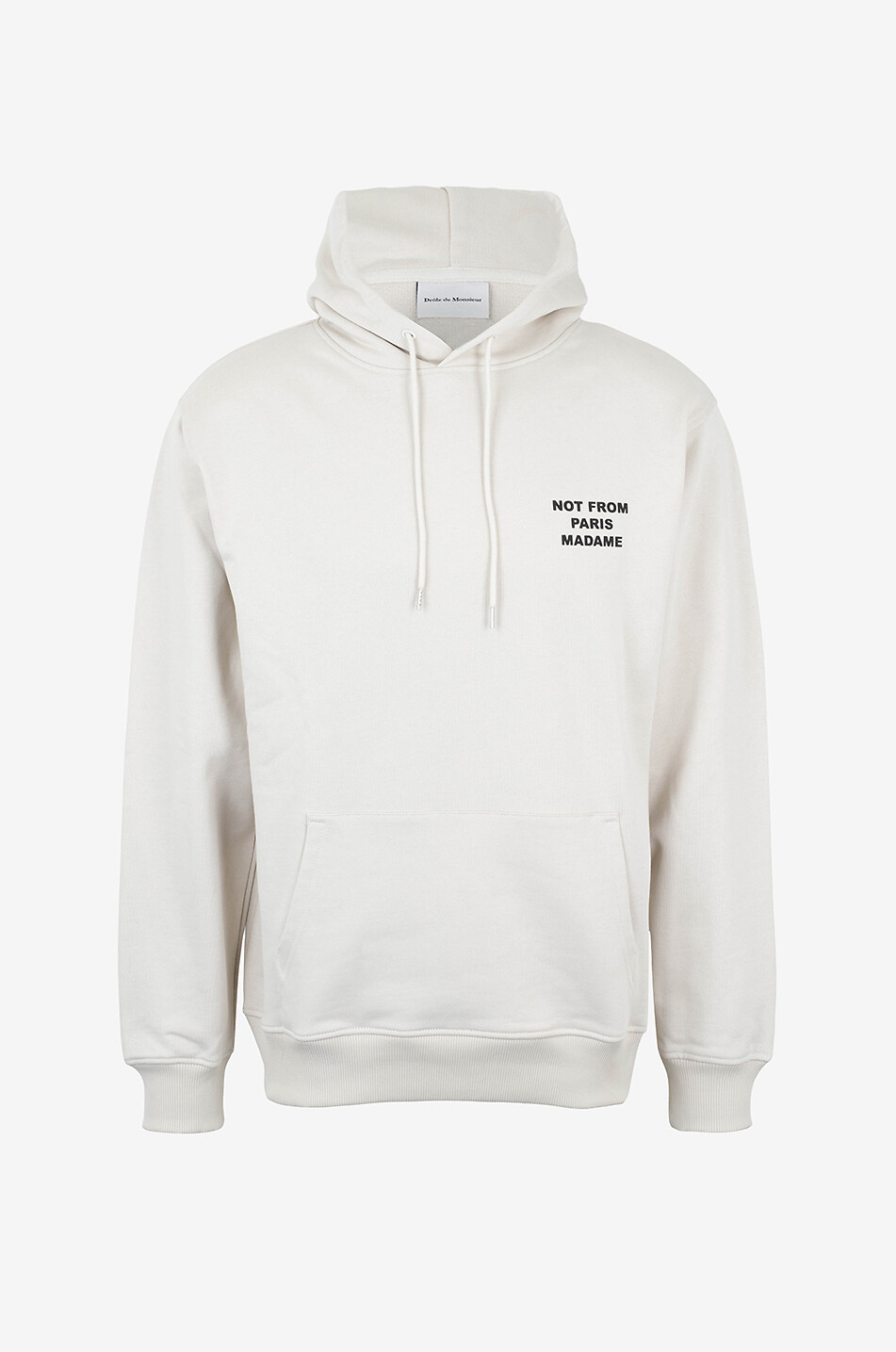 DROLE DE MONSIEUR Sweat-shirt à capuche en coton Le Hoodie Slogan. Homme BLANC CASSE 1