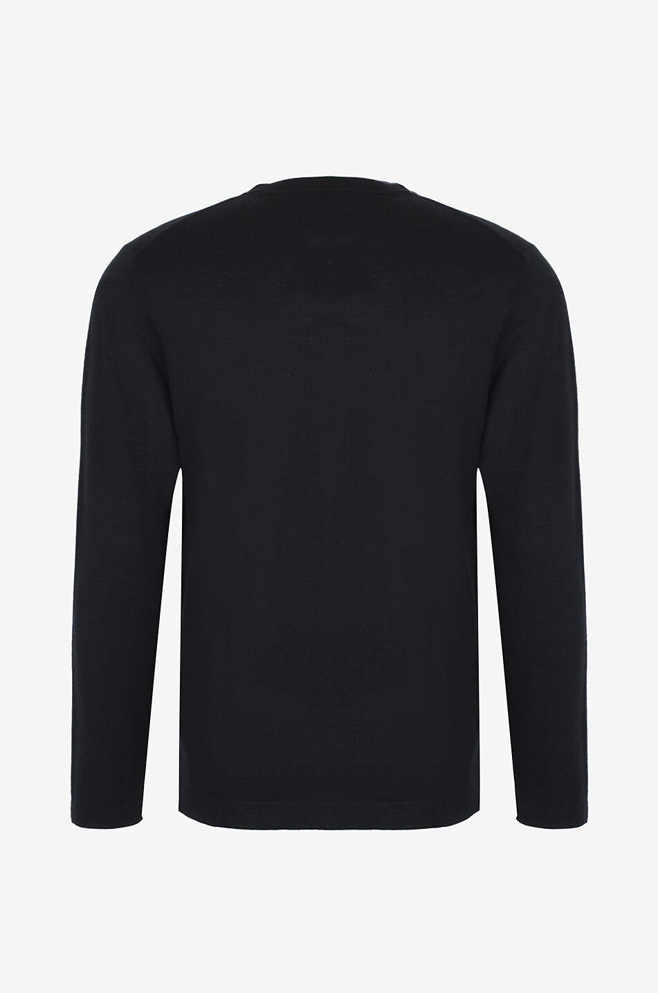 04651/ Pullover mit Rundhalsausschnitt aus Wolle Herren BLACK 2