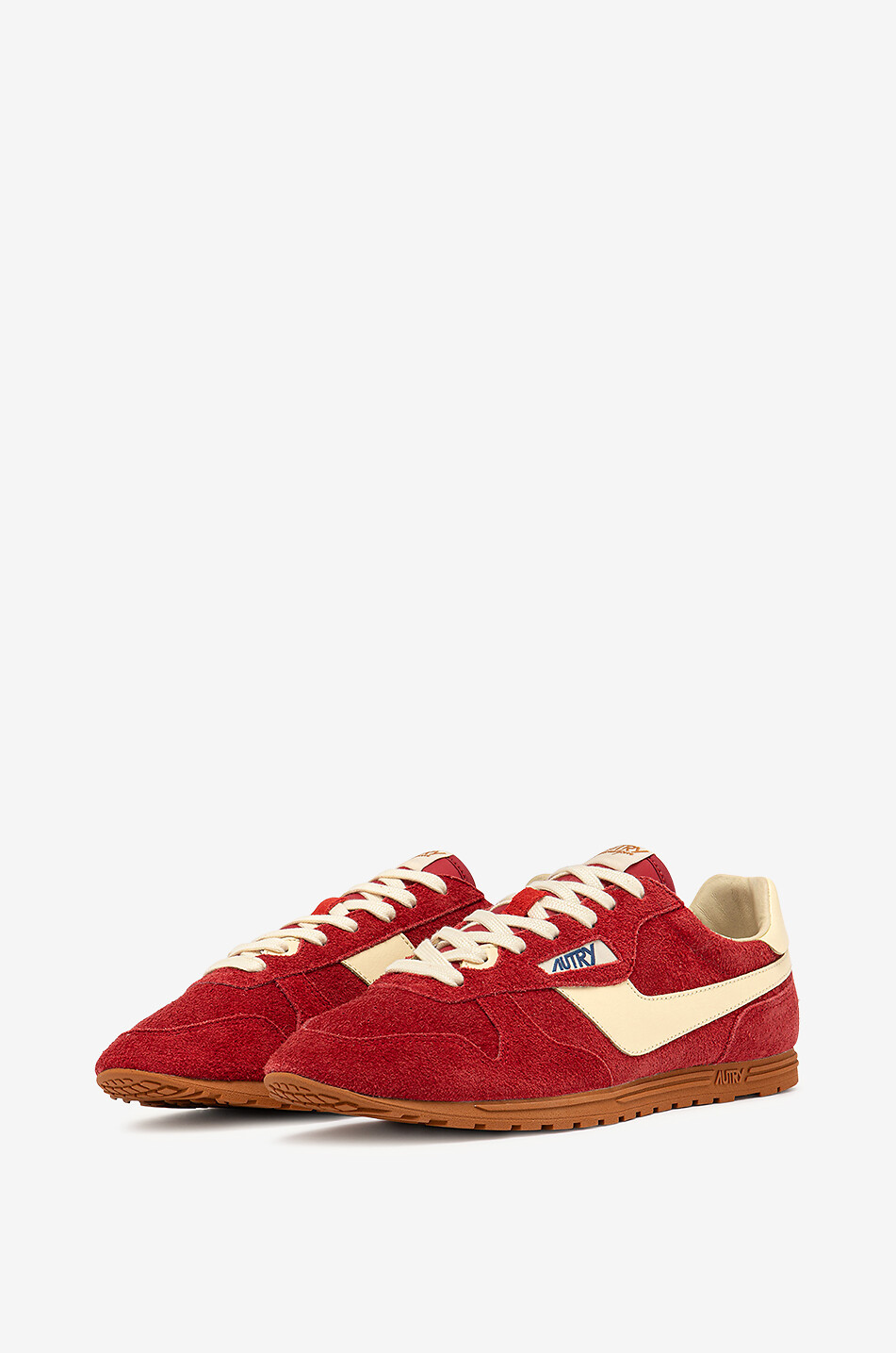 AUTRY Niedrige Sneakers aus Wildleder Windspin Herren ROT 2