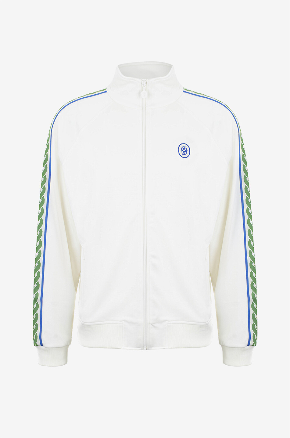 DROLE DE MONSIEUR Blouson La Track jacket Tresse Homme BLANC CASSE 1